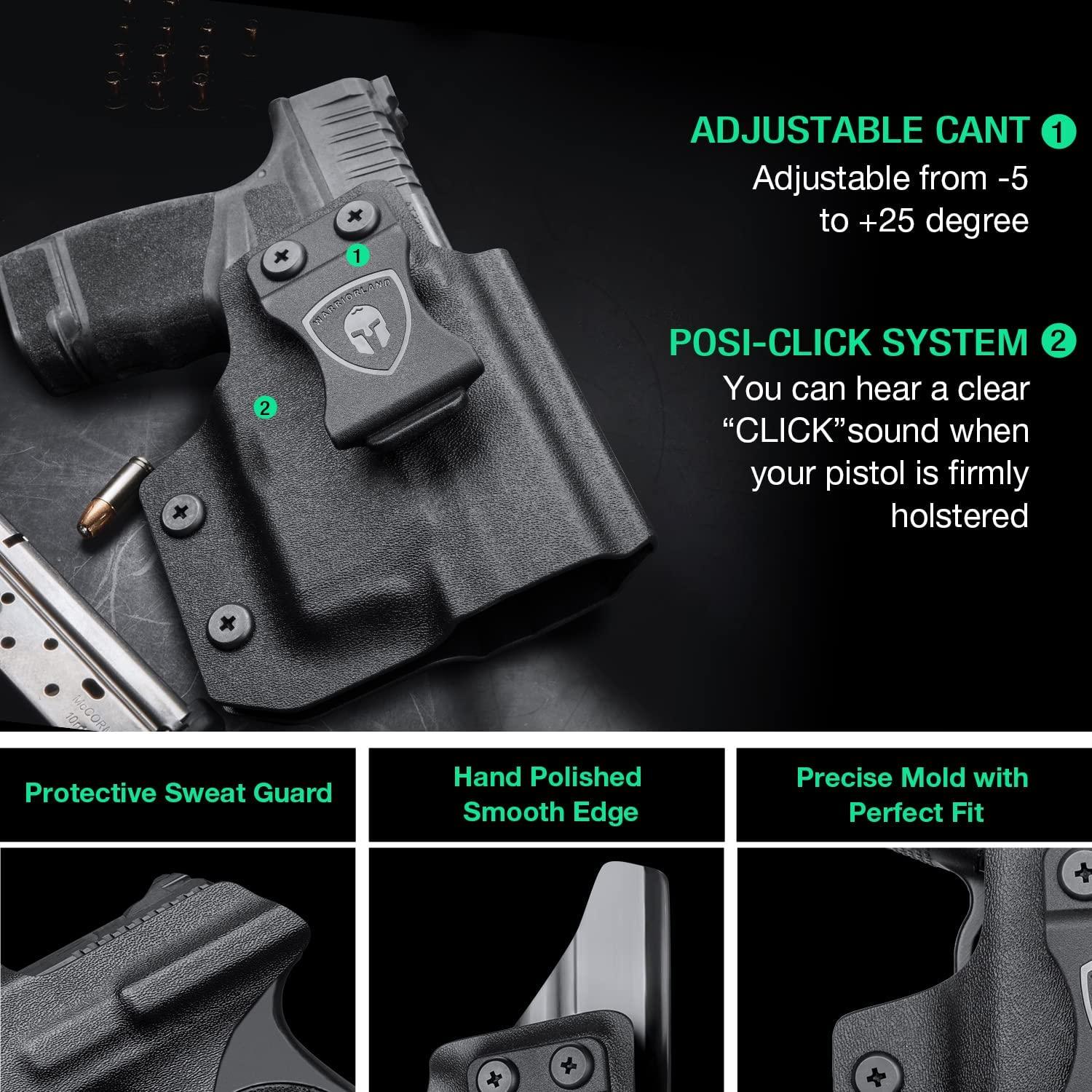 IWB Kydex TLR6 Light Bearing Holster Optic Cut Fit: Springfield Armory Hellcat WARRIORLAND