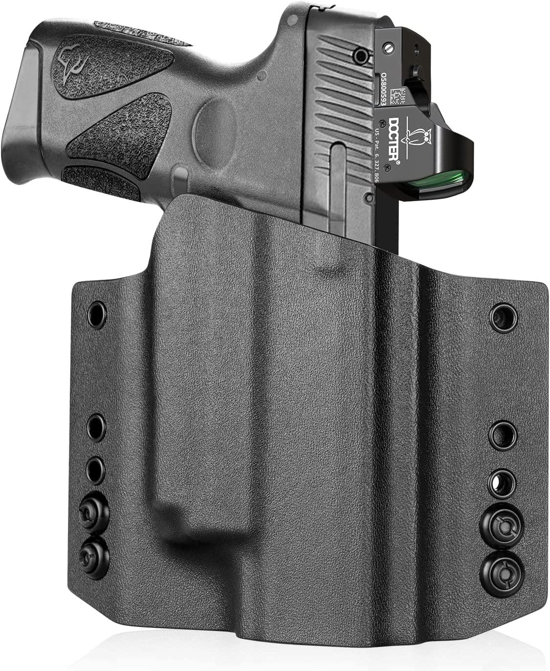 OWB Kydex OLIGHT BALDR Mini Light Bearing Holster for Taurus G2C / G3C / Millennium G2 PT111 / PT140 w/ optics cut WARRIORLAND
