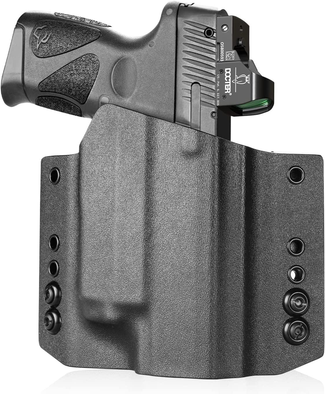 OWB Kydex Light Bearing Holster Optic Cut for Taurus G2C / G3C / Millennium G2 PT111 / PT140 w/ OLIGHT PL-MIN 2 WARRIORLAND
