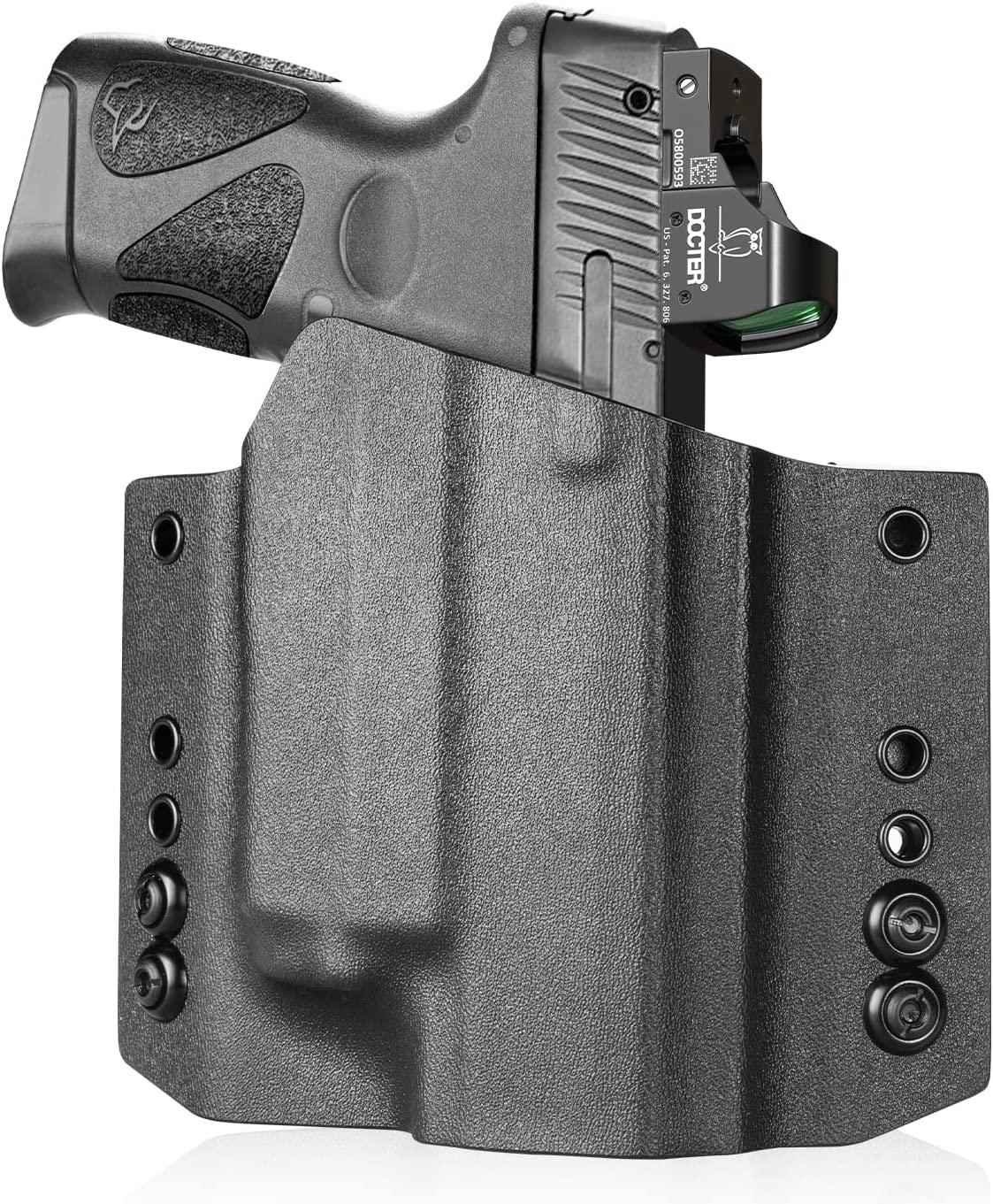 OWB Kydex Light Bearing Holster Optic Cut for Taurus G2C / G3C / Millennium G2 PT111 / PT140 w/ OLIGHT PL-MIN 2