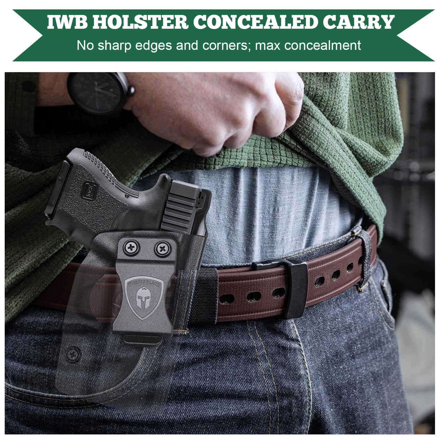 Glock 26 Gen 3-5/27/33 Gen 3-4 Kydex IWB Holster Right/ Left Handed | WARRIORLAND WARRIORLAND