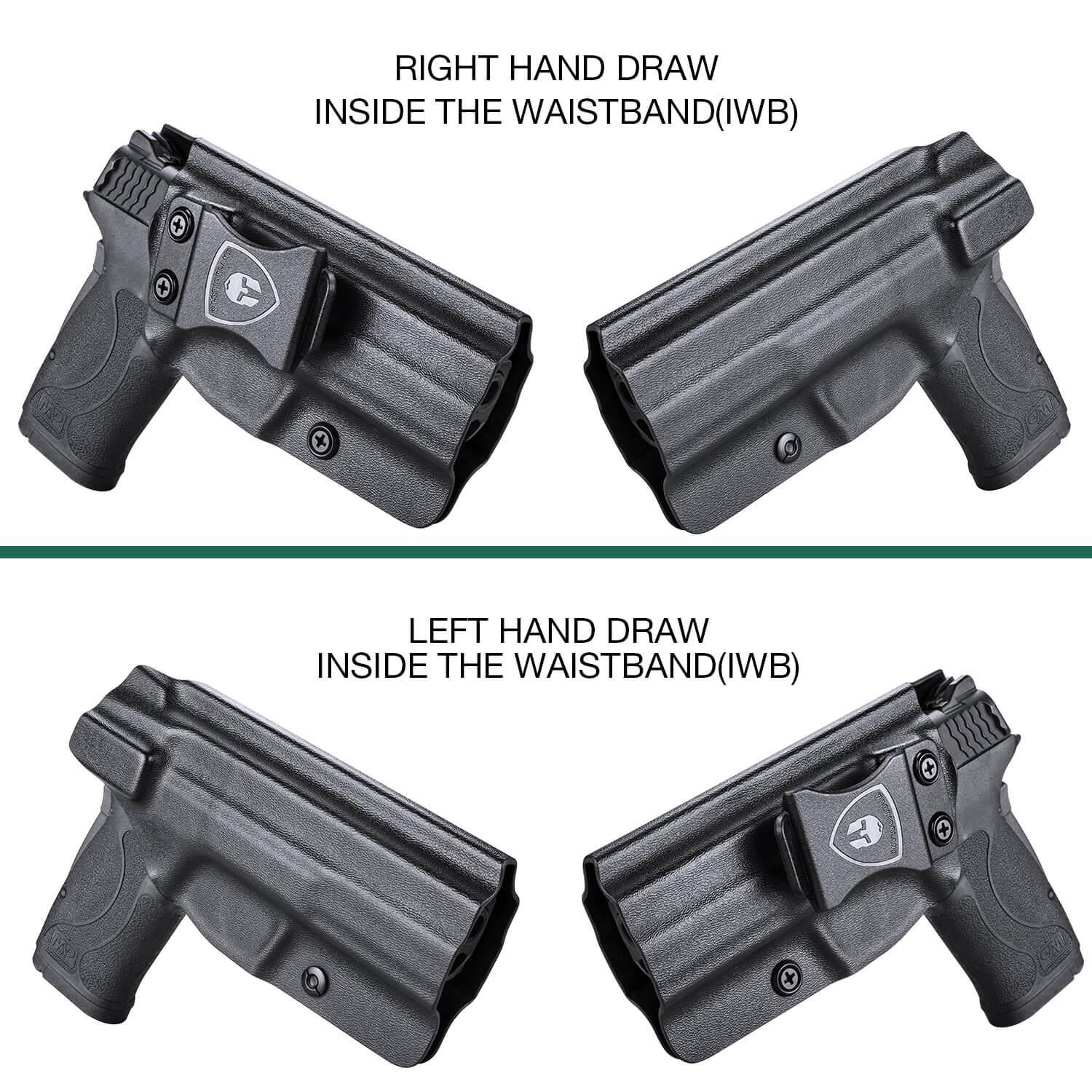 Kydex IWB Holster for Smith & Wesson M&P Shield 380 EZ Concealed Carry Right/ Left Handed | WARRIORLAND WARRIORLAND