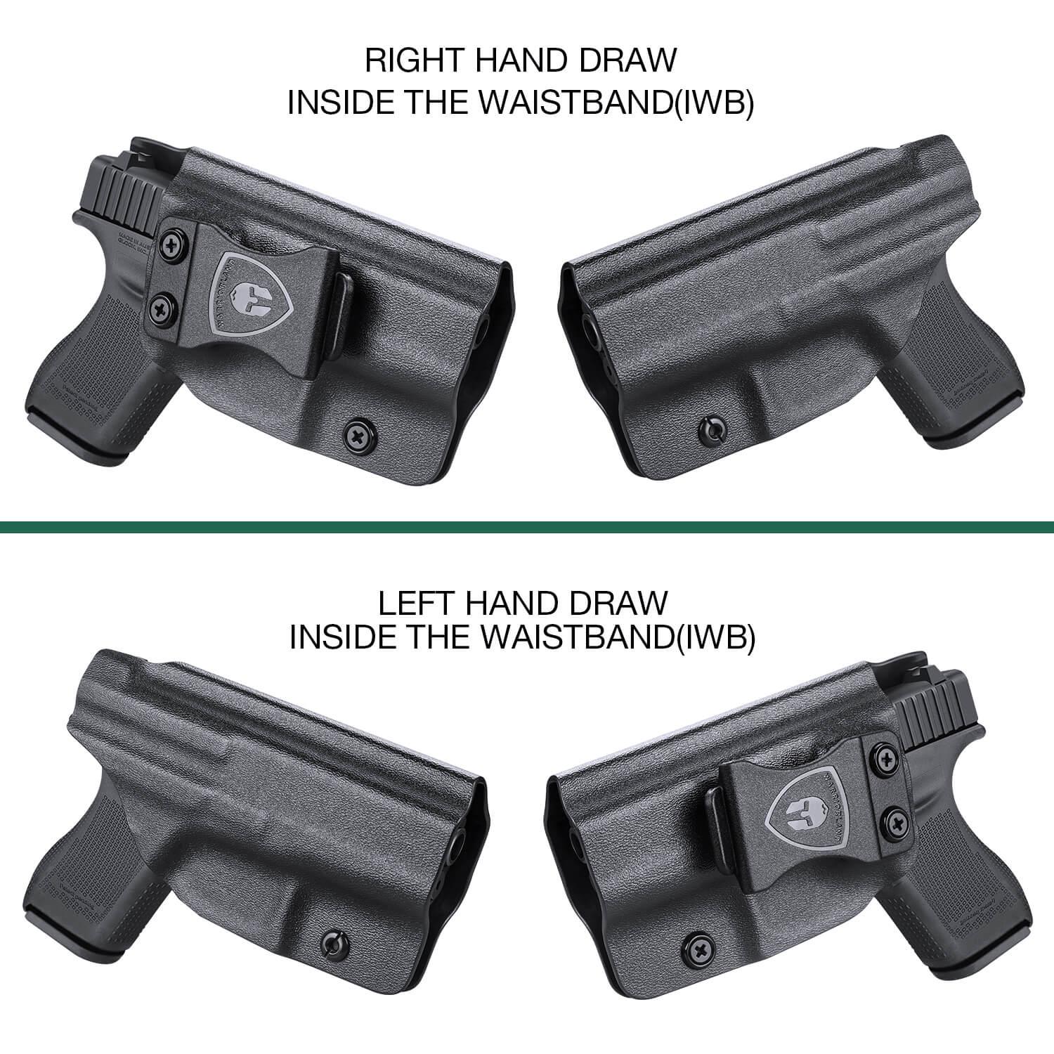 Glock 42 Kydex IWB Holster Right/ Left Handed | WARRIORLAND WARRIORLAND