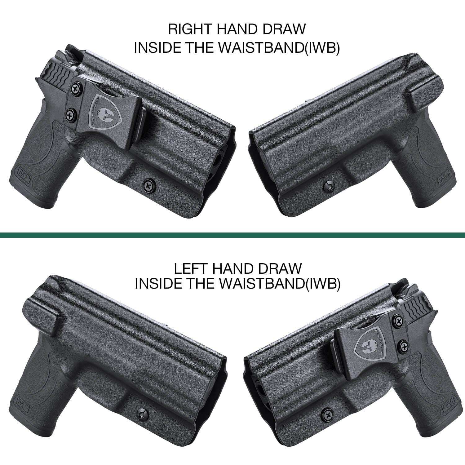 Kydex IWB Holster for Smith & Wesson M&P Shield 9mm EZ Right/ Left Handed | WARRIORLAND WARRIORLAND