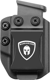 Universal Mag Carrier IWB OWB with 1.75 Inch Steel Clip 9mm/.40/.45ACP/.380 Single Double Stack WARRIORLAND