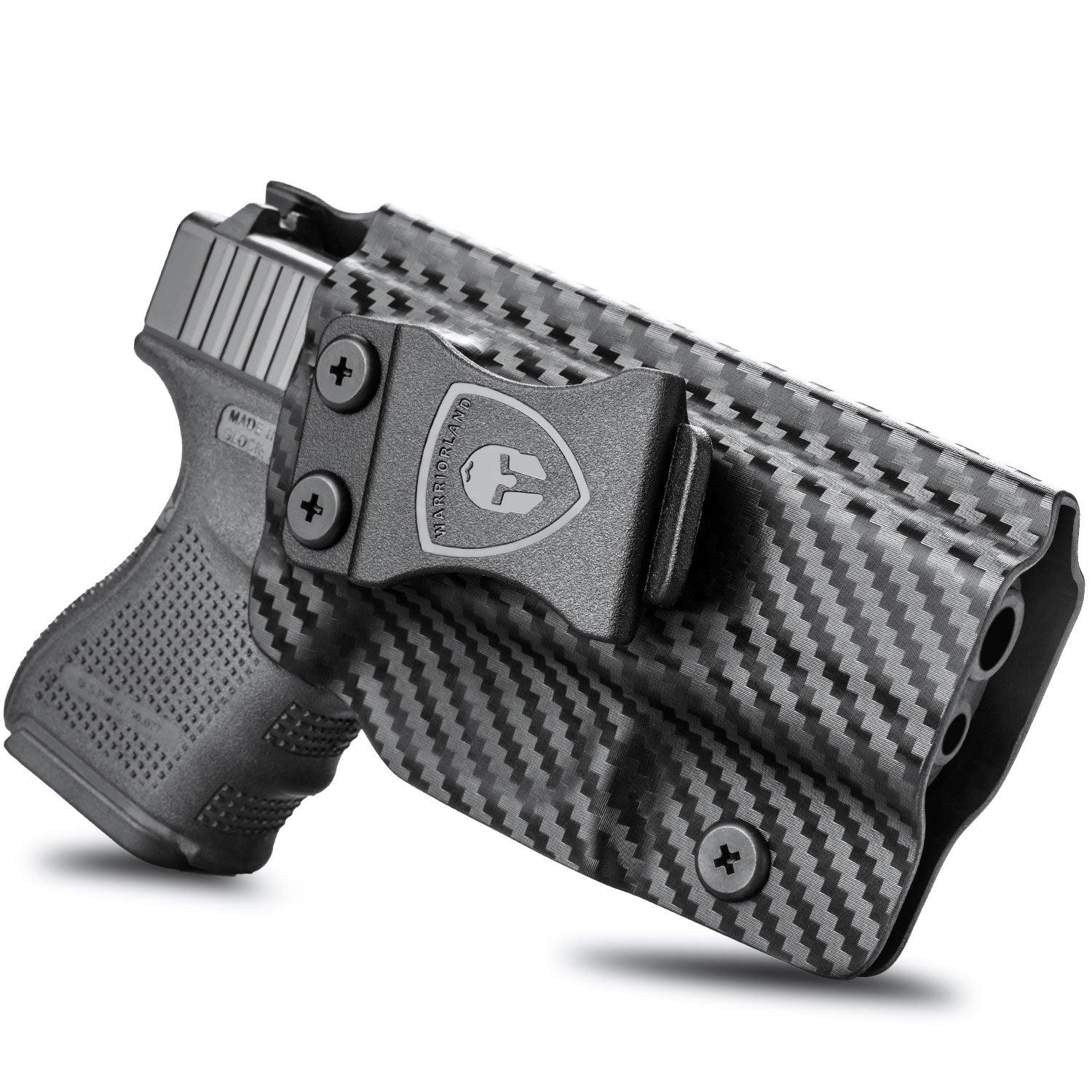 Carbon Fiber Kydex IWB Holster for Glock 26 Gen 3-5/27/33 Gen 3-4  | WARRIORLAND WARRIORLAND