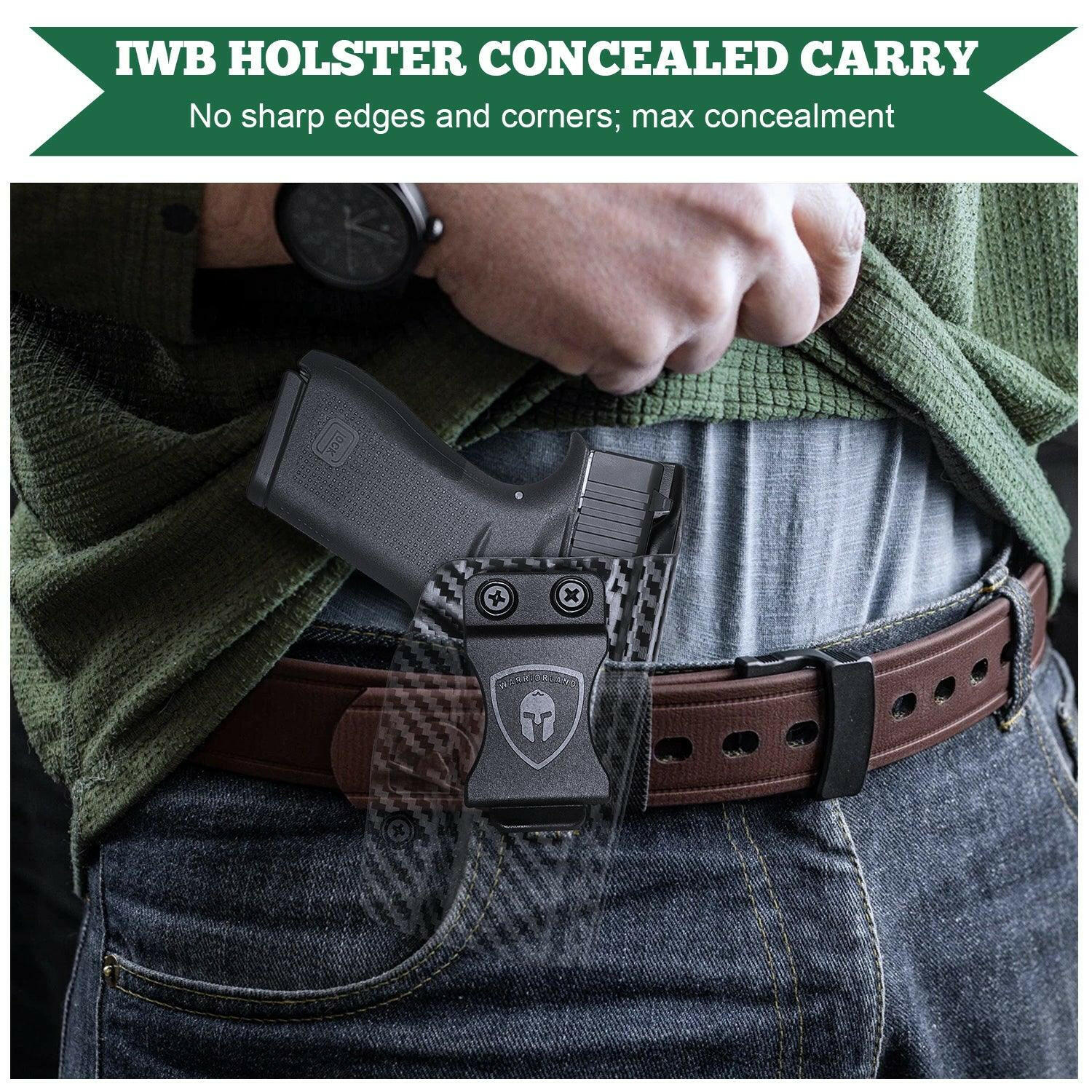 IWB Holster for a Glock 43 43x Carbon Fiber Kydex  | WARRIORLAND WARRIORLAND