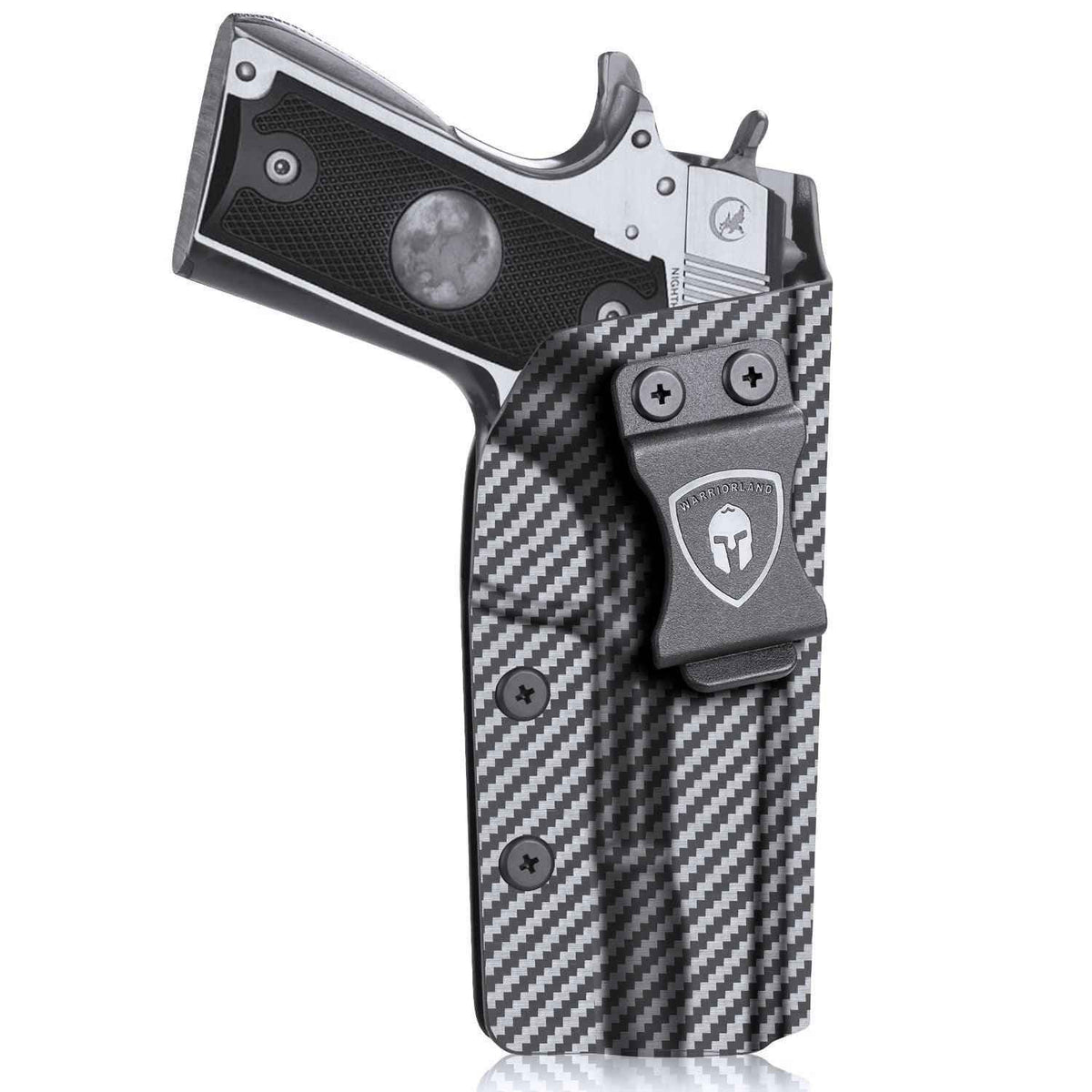 Carbon Fiber Kydex 1911 .45 ACP Pistol No Rail IWB Tactical Holster | Right Hand | WARRIORLAND