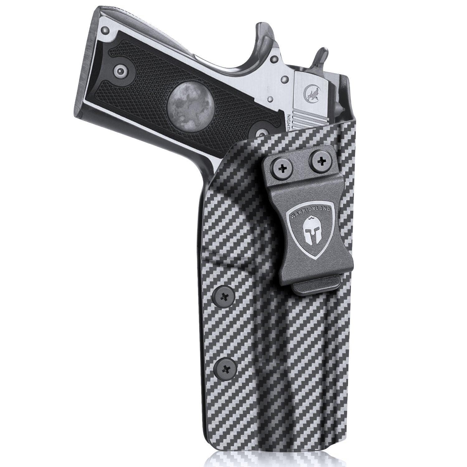 Carbon Fiber Kydex 1911 .45 ACP Pistol No Rail IWB Tactical Holster | Right Hand | WARRIORLAND WARRIORLAND