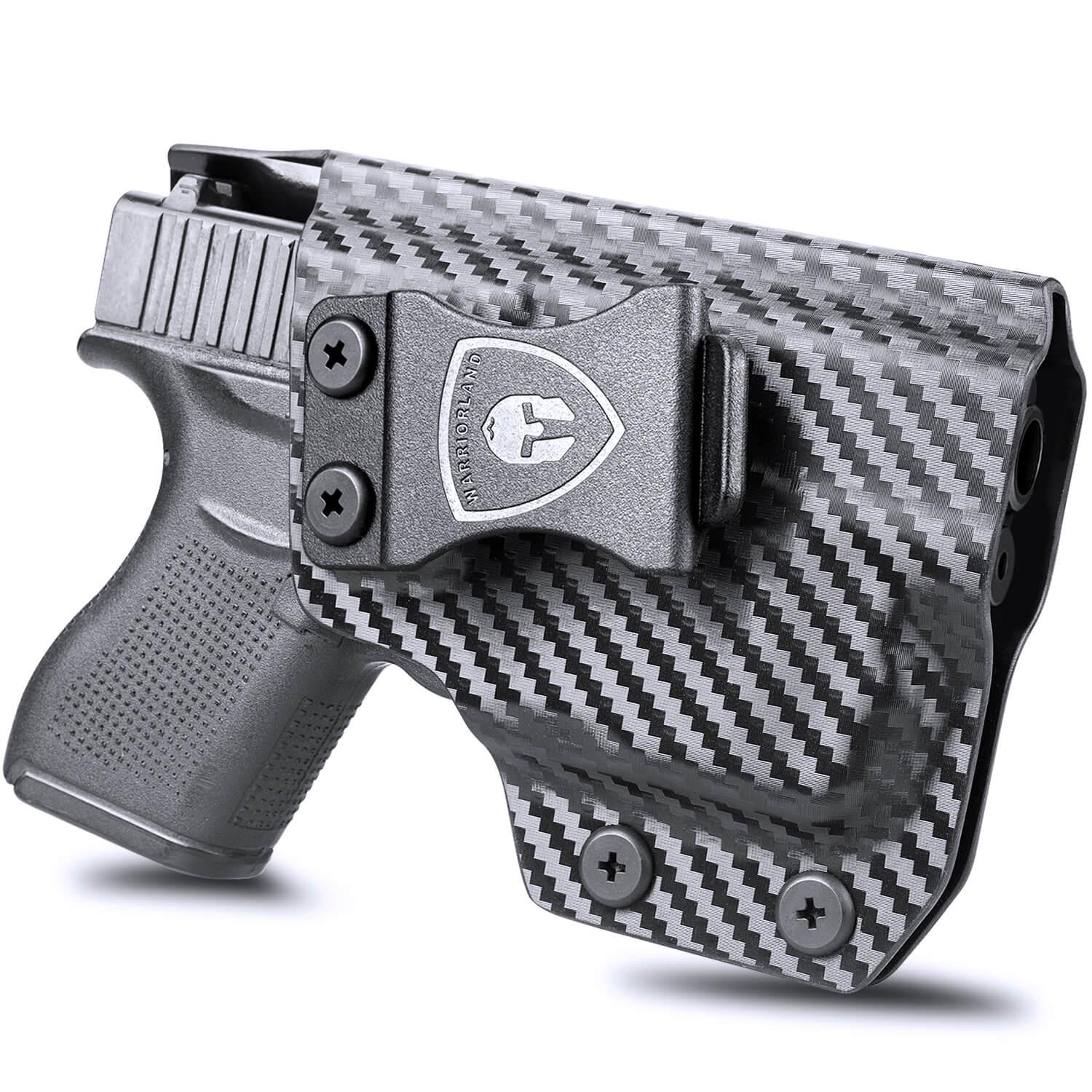 WARRIORLAND IWB Kydex Holster, Compatible with (No Railed/NO MOS Version) Glock 43 /43X / 48 with TLR-6 / TLR-6 HL/TLR-6 HL G Light, Adj. Cant & Retention, Right- / Left-Hand Option WARRIORLAND