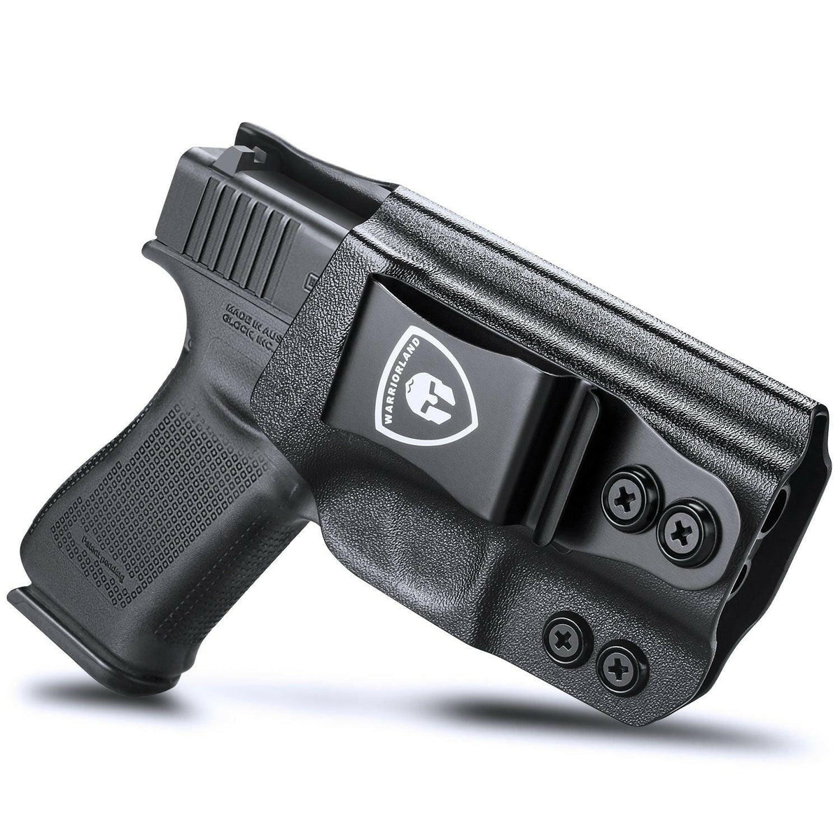 IWB Kydex Glock 43 43x Holster Adjustable Ride Height Metal Belt Clip | WARRIORLAND WARRIORLAND