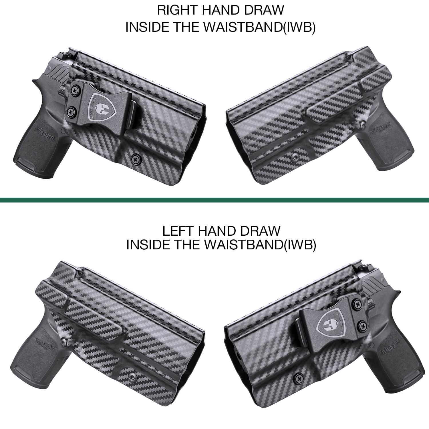 Carbon Fiber Kydex Holster Sig Sauer P320 Full Size Compact P320X Carry Pistol | WARRIORLAND WARRIORLAND