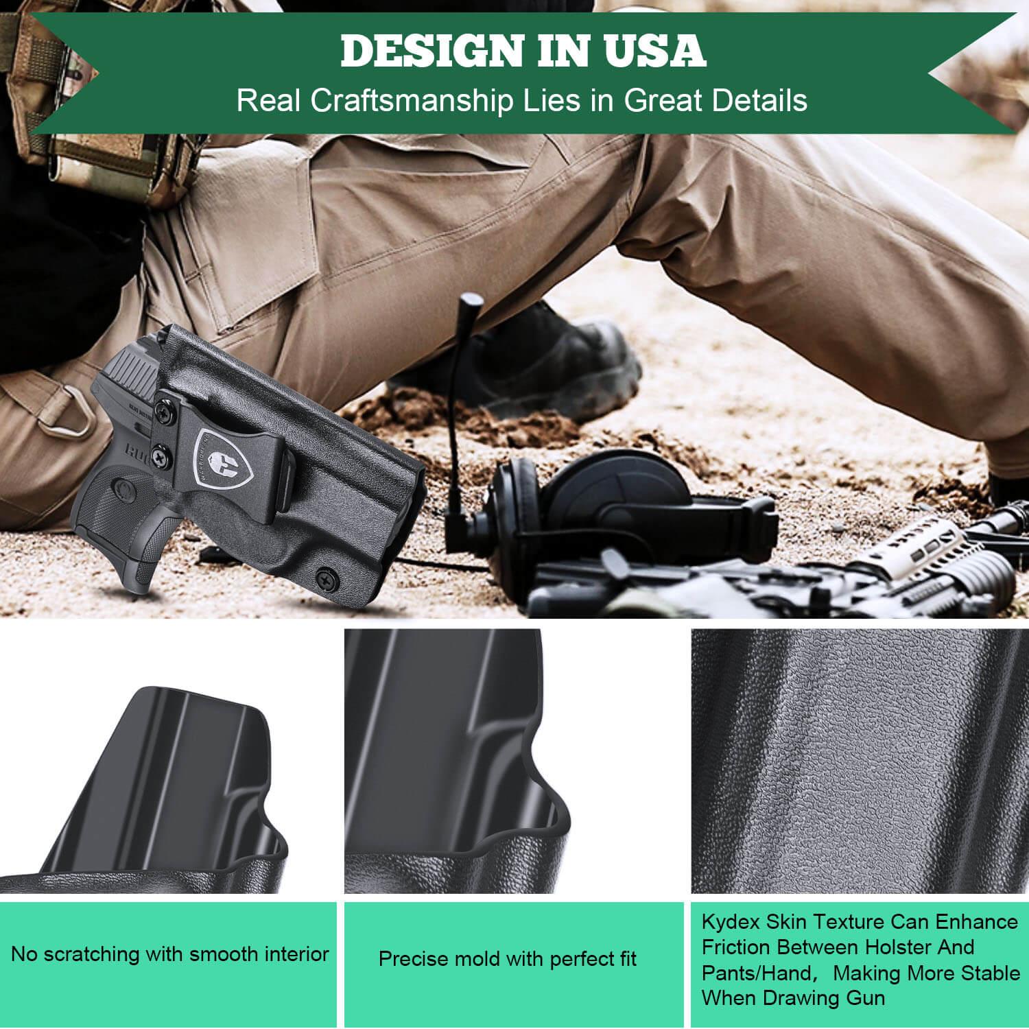 Kydex IWB Holster for Ruger LC9 LC9S EC9S LC380 Right/ Left Handed | WARRIORLAND WARRIORLAND