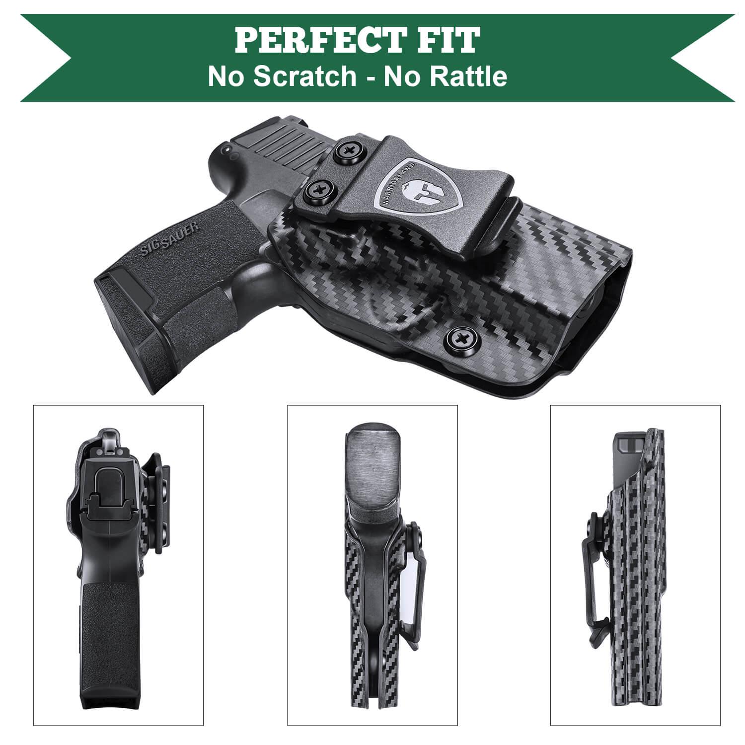 Carbon Fiber Kydex Appendix Holster Sig Sauer P365 SAS X XL 9mm Pistol Inside the Waist Band | WARRIORLAND WARRIORLAND