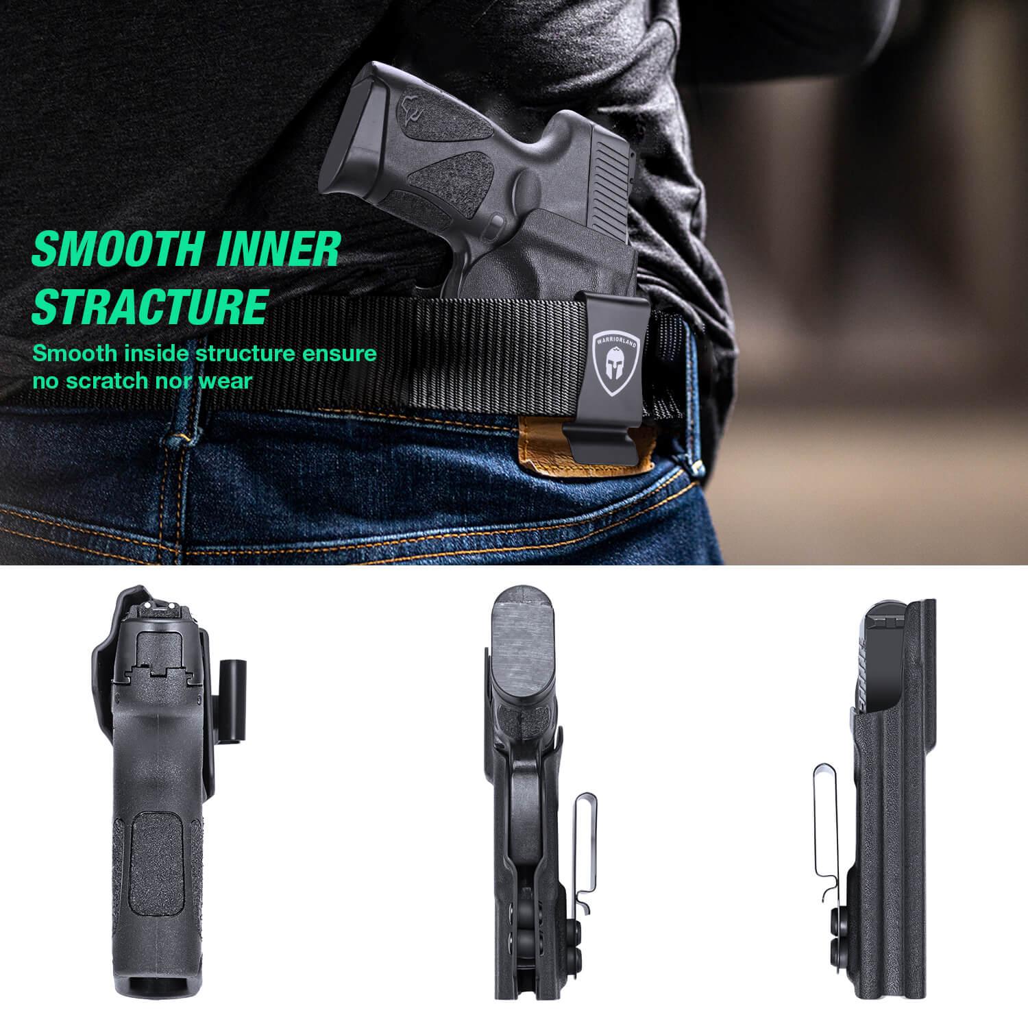 Holster for Taurus G2C Taurus G2S Taurus G3C Taurus G3 Taurus PT111 Millennium G2 Taurus PT140 Millennium G2 Taurus TX 22 COMPACT Adjustable Ride Height Metal Belt Clip | WARRIORLAND WARRIORLAND