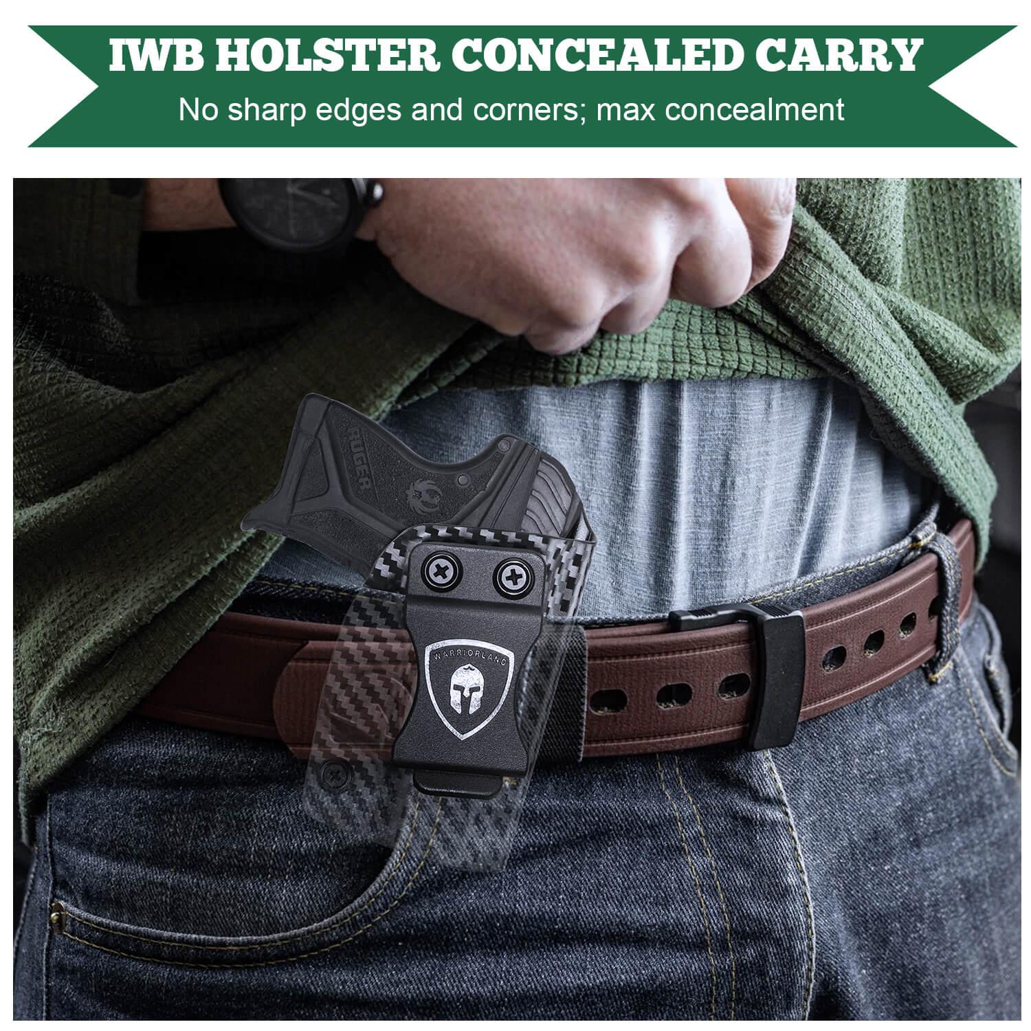 Carbon Fiber Kydex Ruger LCP 2 II Holster IWB | WARRIORLAND WARRIORLAND