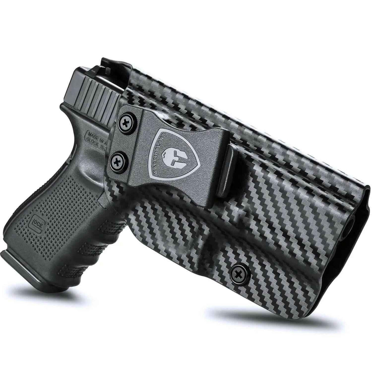 Glock Inside Waistband Holster for Gen 4 5 19X 44 45 - WARRIORLAND Carbon Fiber Kydex IWB Holster