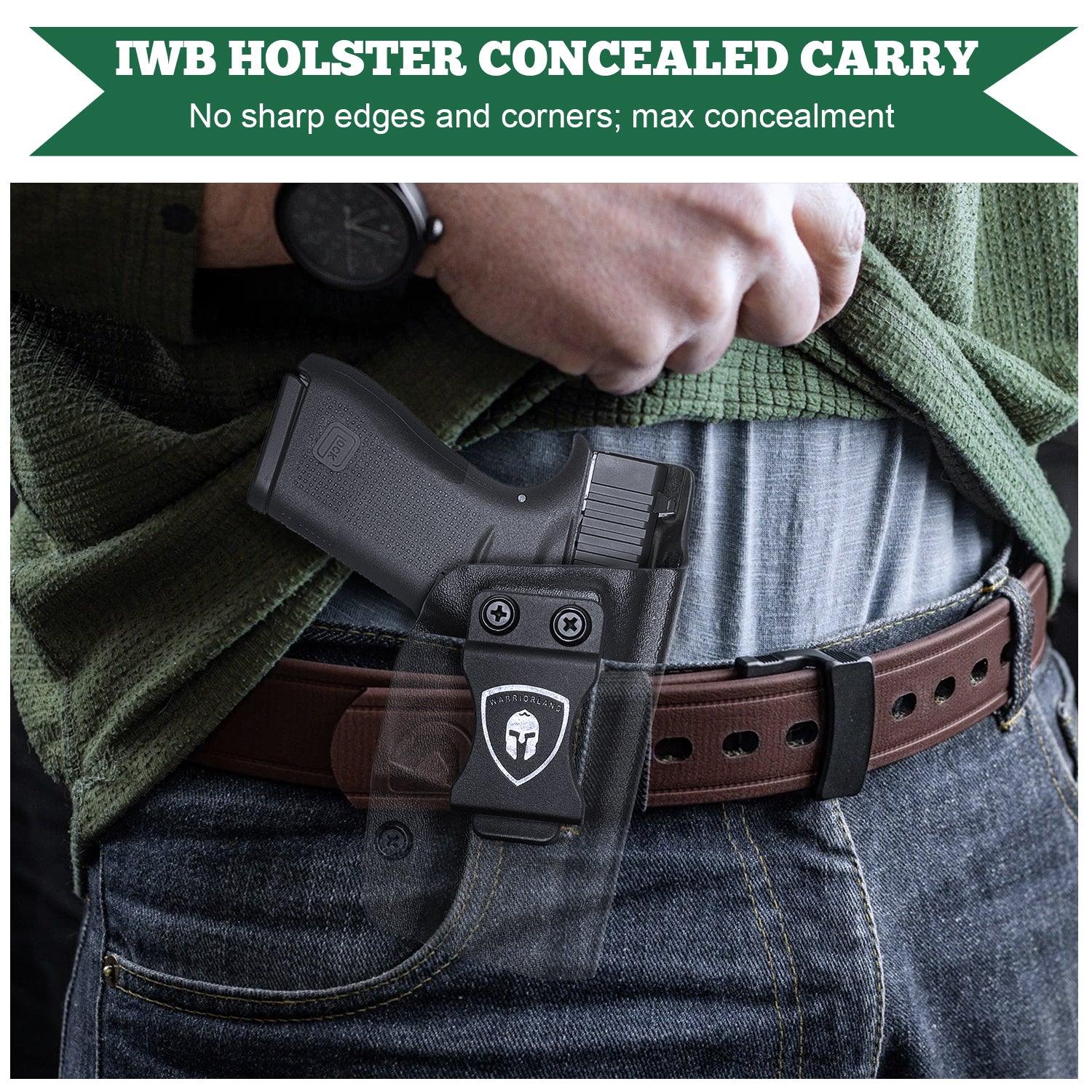 Glock 43 43X IWB Kydex Appendix Holster Right/ Left Handed | WARRIORLAND WARRIORLAND