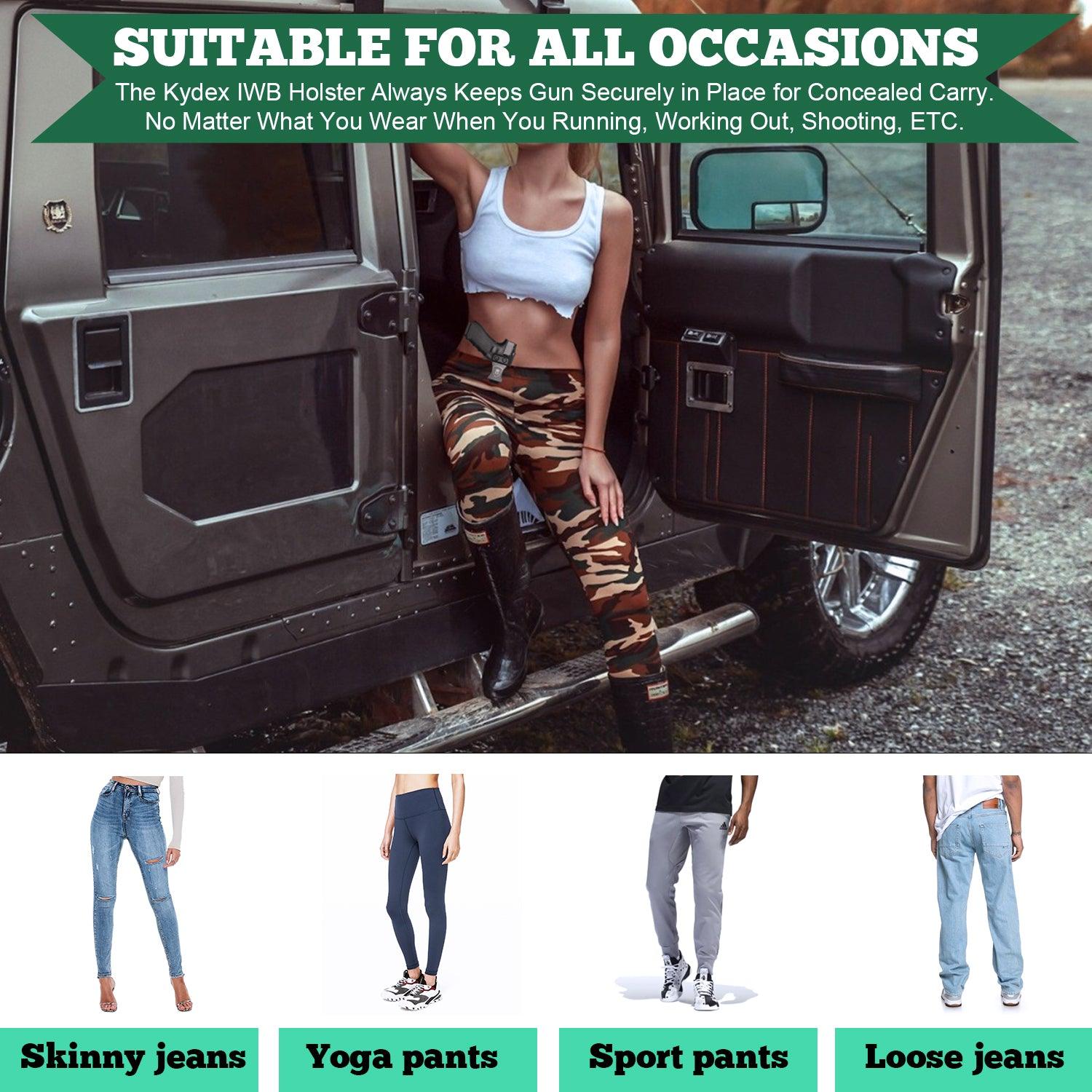 Glock 43 43X IWB Kydex Appendix Holster Right/ Left Handed | WARRIORLAND WARRIORLAND