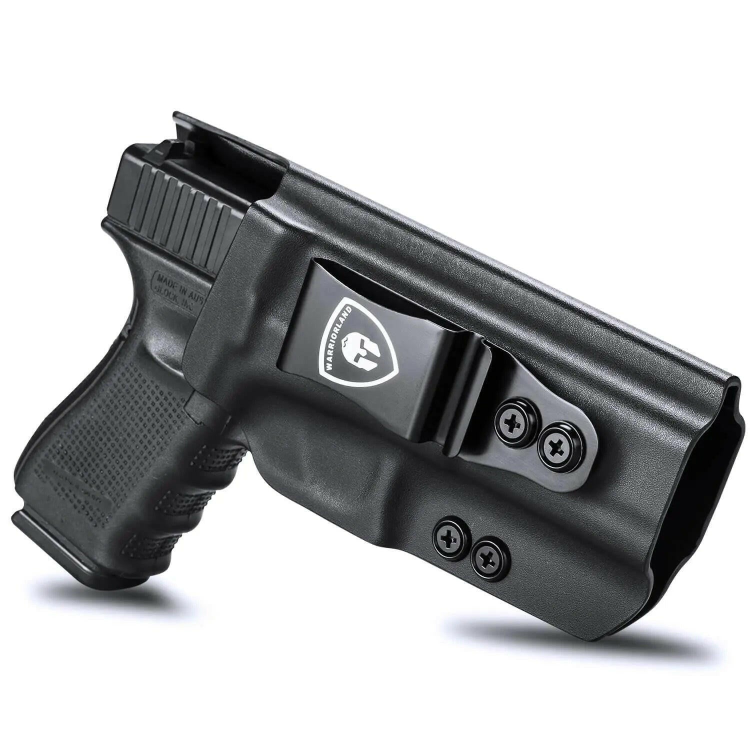 IWB Glock G17 Gen3-5 G19 Gen3-5 G19X G23 Gen3-4 G26 Gen3-5 G32 Gen3-4 G34 Gen3-5 G44 G45 Holster Adjustable Ride Height Metal Belt Clip | WARRIORLAND WARRIORLAND