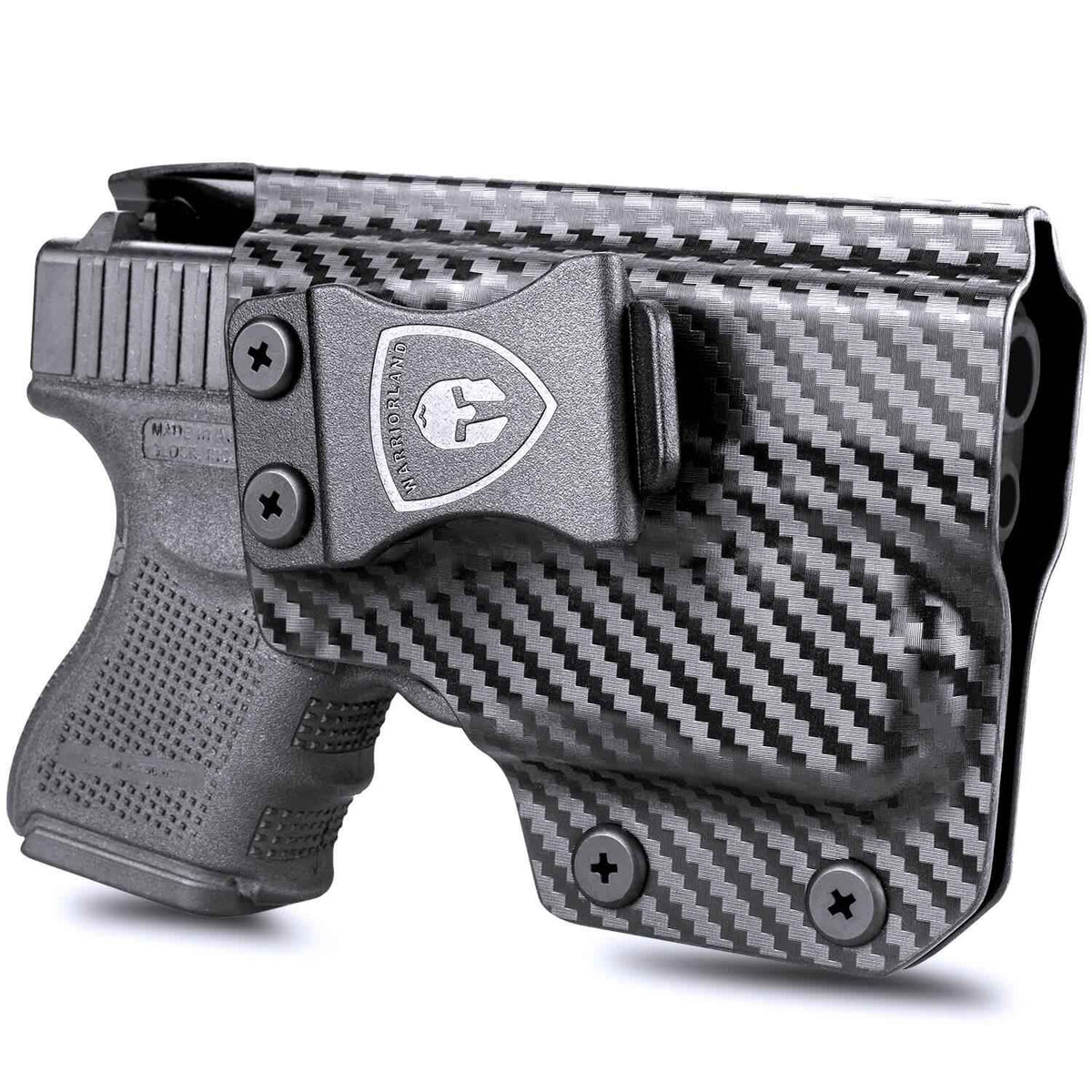 Carbon Fiber Kydex Holster Glock 26 27 28 33 Gen 4 with TLR 6 Trigger Guard by WARRIORLAND