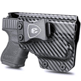 Carbon Fiber Kydex IWB Light Bearing Holster for Glock 26 27 28 33 Gen 4 with Streamlight TLR 6 Trigger Guard Holsters | WARRIORLAND WARRIORLAND