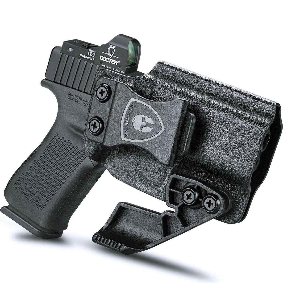 Glock 43 / 43x Kydex Holster with Claw and Red Dot Optics Cut for Appendix Carry - WARRIORLAND