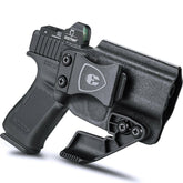 Glock 43 43x IWB Kydex Holster with Claw Red Dot Optics Cut Appendix Concealment Carry Trigger Guard Holsters for Fat Guys | WARRIORLAND WARRIORLAND