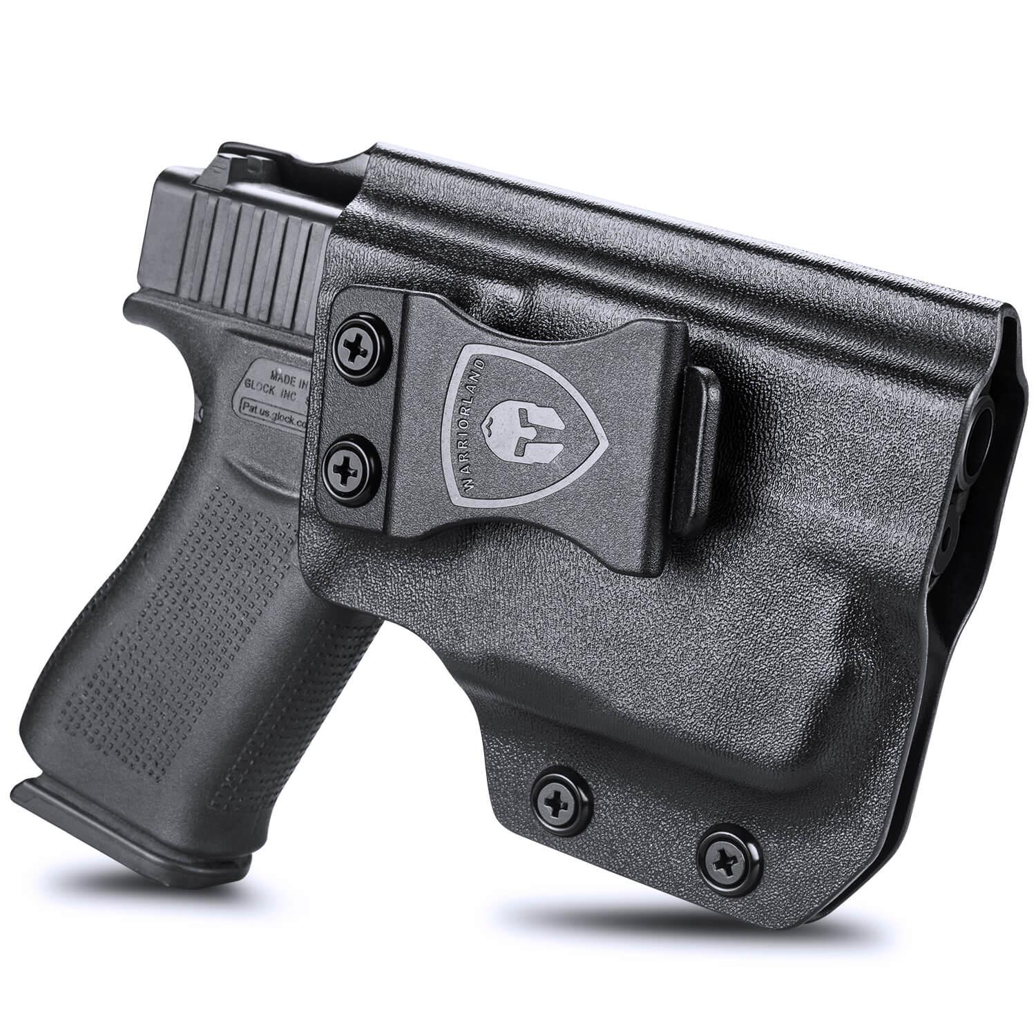WARRIORLAND IWB Kydex Holster, Compatible with (No Railed/NO MOS Version) Glock 43 /43X / 48 with TLR-6 / TLR-6 HL/TLR-6 HL G Light, Adj. Cant & Retention, Right- / Left-Hand Option WARRIORLAND