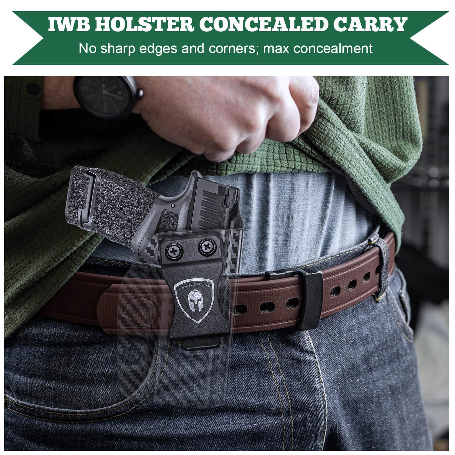 Carbon Fiber Kydex IWB Holster for Springfield Armory Hellcat/ Pro 9mm | WARRIORLAND WARRIORLAND