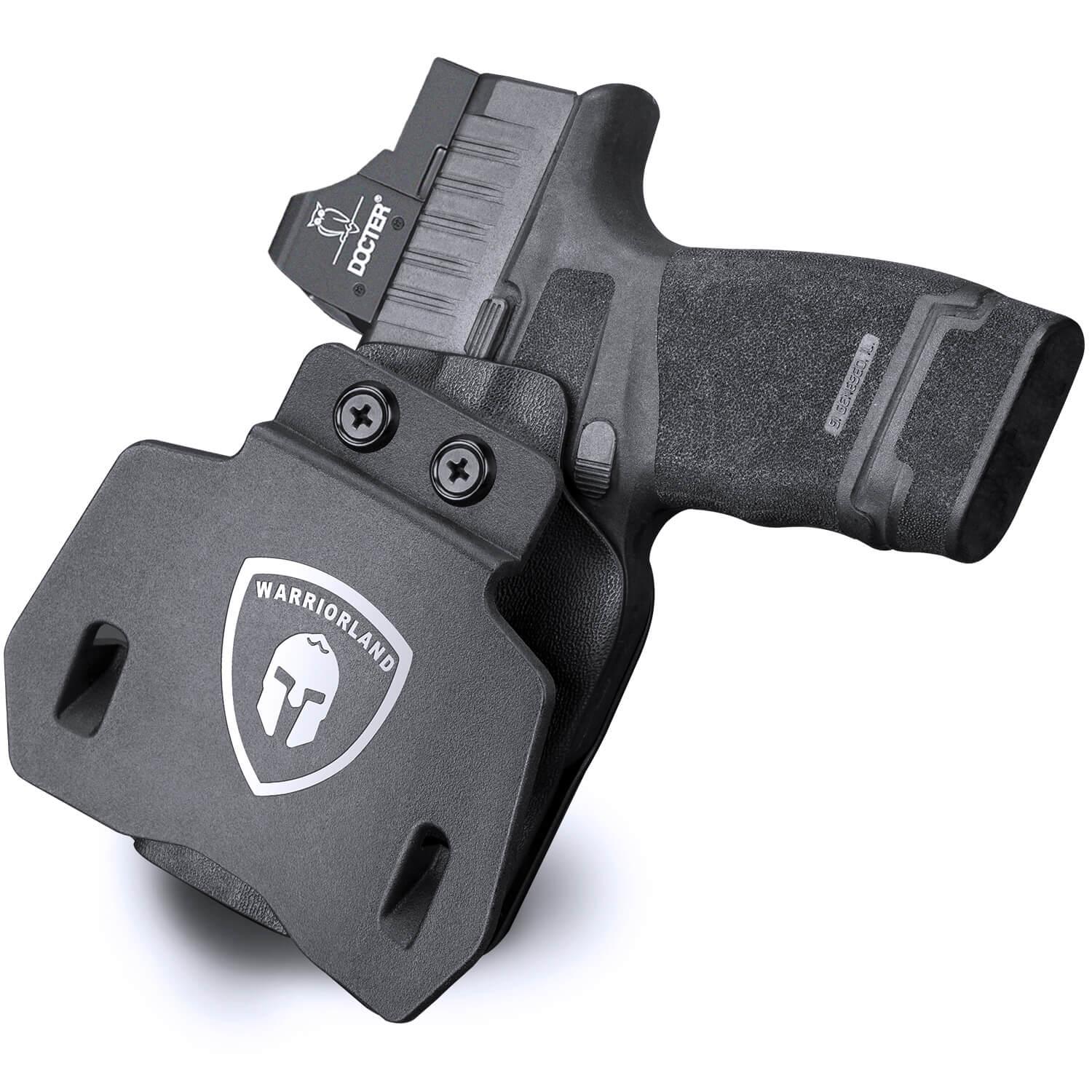 Kydex OWB Paddle Holster for Springfield Armory Hellcat Pro with red dot sights optics cut Trigger Guard Appendix Open Carry | WARRIORLAND WARRIORLAND