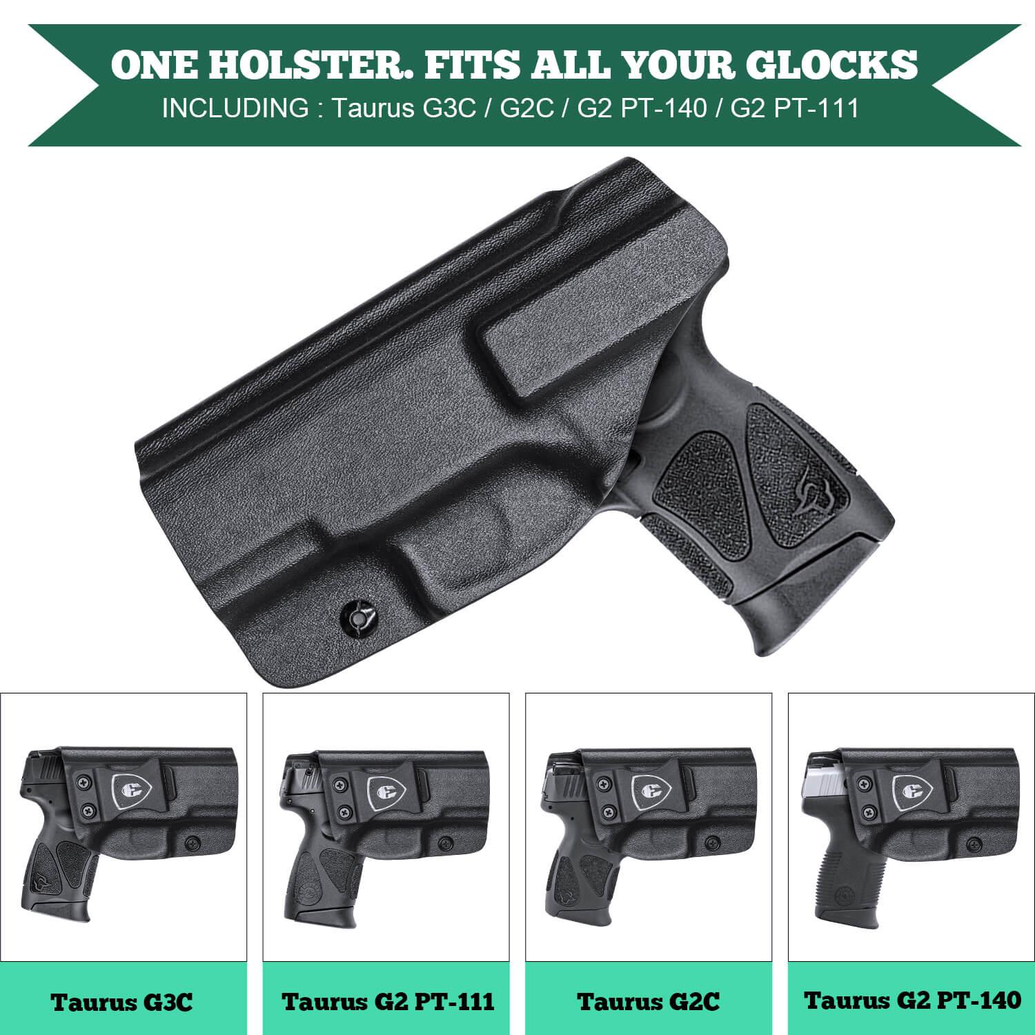 Kydex IWB Holster for Taurus G2C G3C Millennium PT111 G2 PT140 9mm Fully Trigger Guard Right/ Left Handed | WARRIORLAND WARRIORLAND