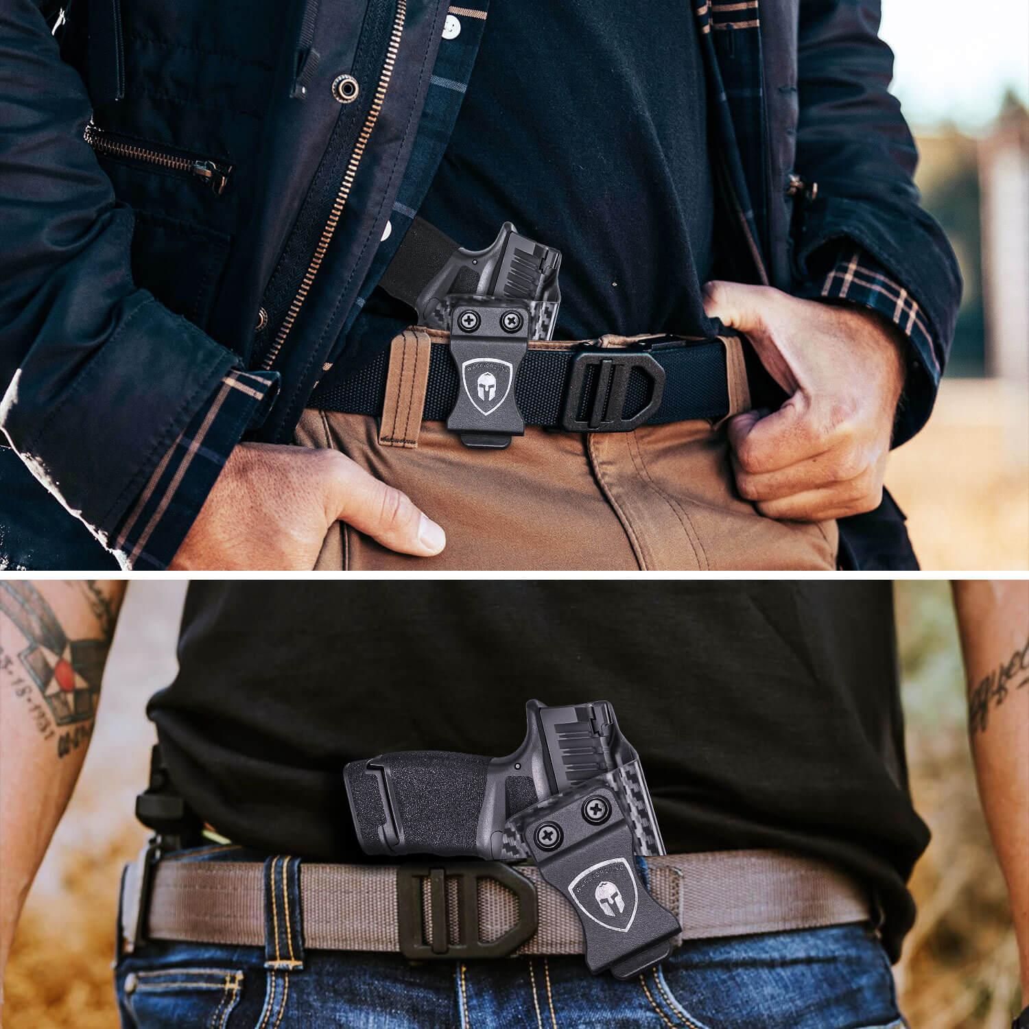 Carbon Fiber Kydex 1911 .45 ACP Pistol No Rail IWB Tactical Holster | Right Hand | WARRIORLAND WARRIORLAND