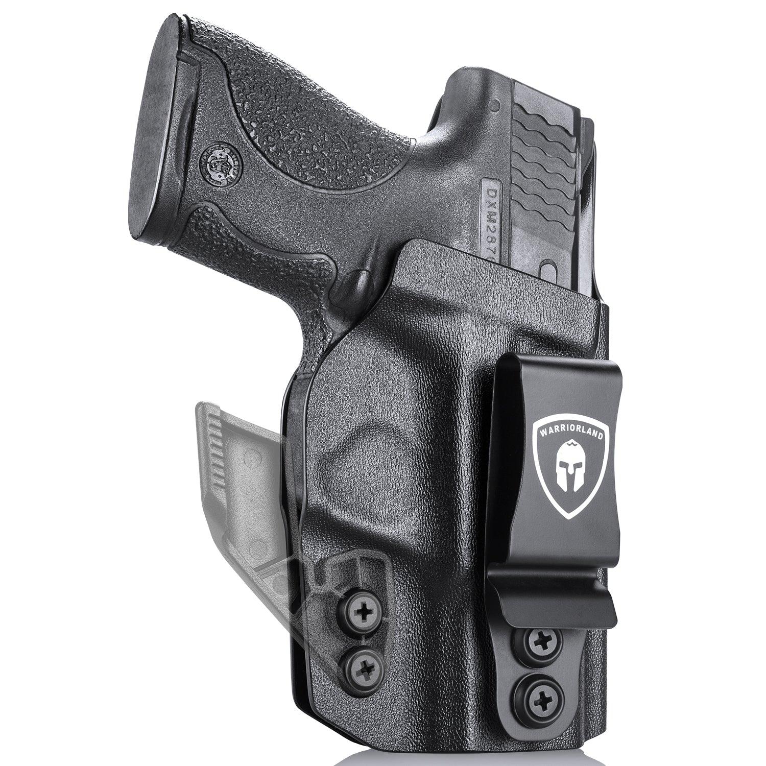 Kydex IWB Holster Smith & Wesson M&P Shield /Plus/ M2.0 9mm/.40 Pistol Adjustable Ride Height Metal Belt Clip | WARRIORLAND WARRIORLAND