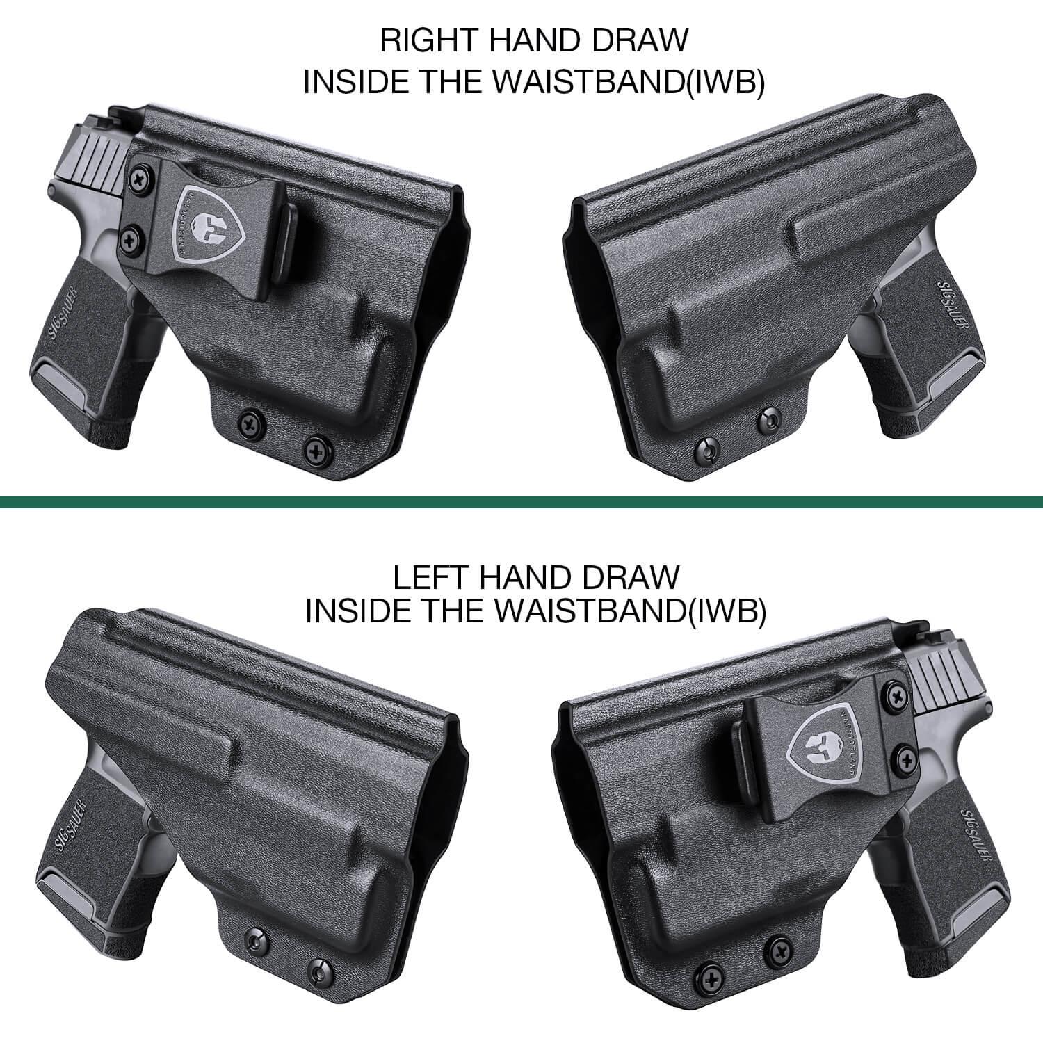 Kydex IWB Light Bearing Holsters for Sig Sauer P365 SAS X XL Pistol with TLR 6 Trigger Guard Holsters Right/ Left Handed | WARRIORLAND WARRIORLAND
