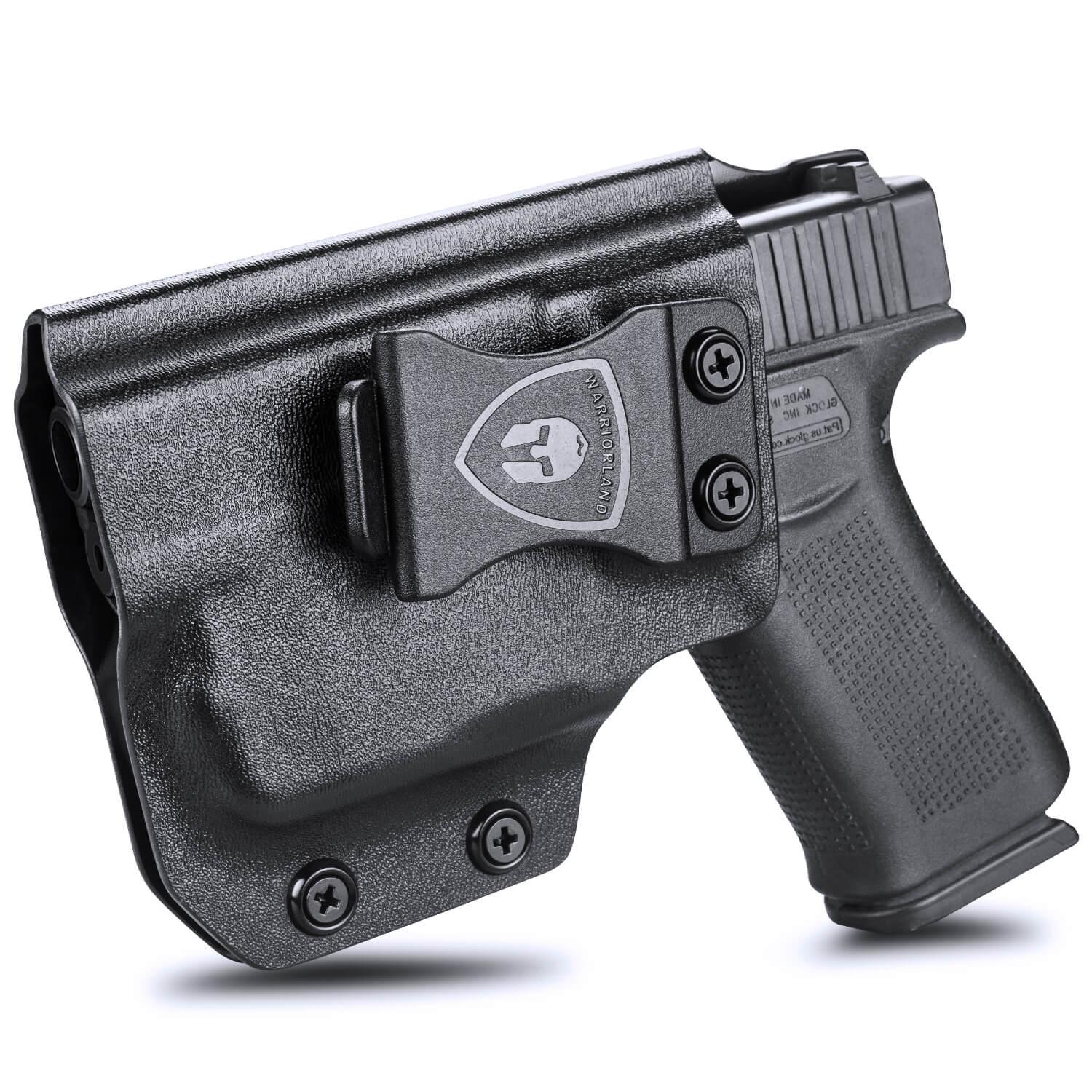 WARRIORLAND IWB Kydex Holster, Compatible with (No Railed/NO MOS Version) Glock 43 /43X / 48 with TLR-6 / TLR-6 HL/TLR-6 HL G Light, Adj. Cant & Retention, Right- / Left-Hand Option WARRIORLAND