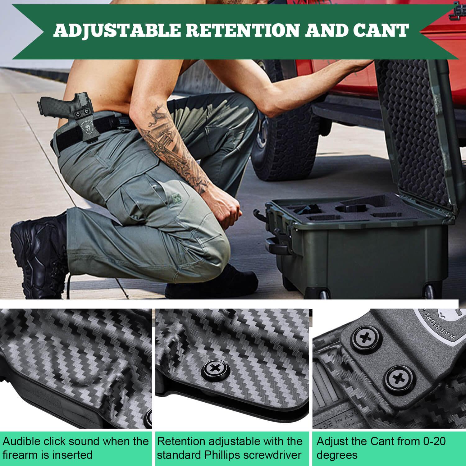 Ruger LCP 380 Holster IWB Carbon Fiber Kydex | WARRIORLAND WARRIORLAND