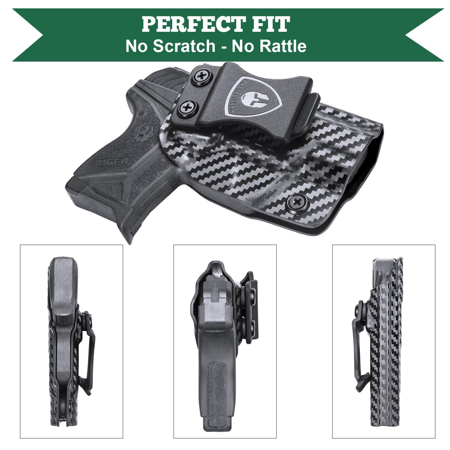 Carbon Fiber Kydex Ruger LCP 2 II Holster IWB | WARRIORLAND WARRIORLAND