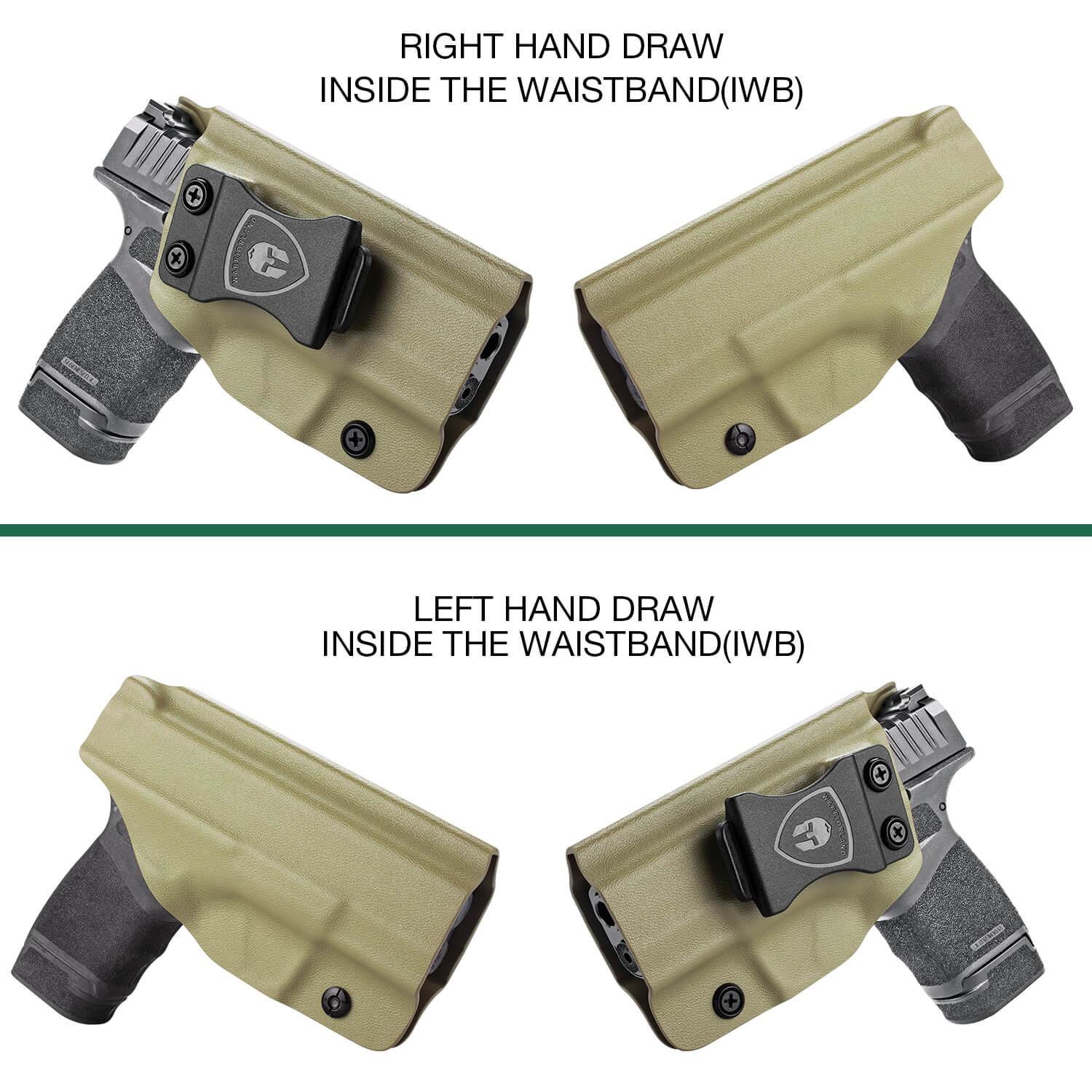 9mm Springfield Armory Hellcat / Pro Tan 9mm Inside Waistband Holster Kydex  Right / Left Handed | WARRIORLAND WARRIORLAND