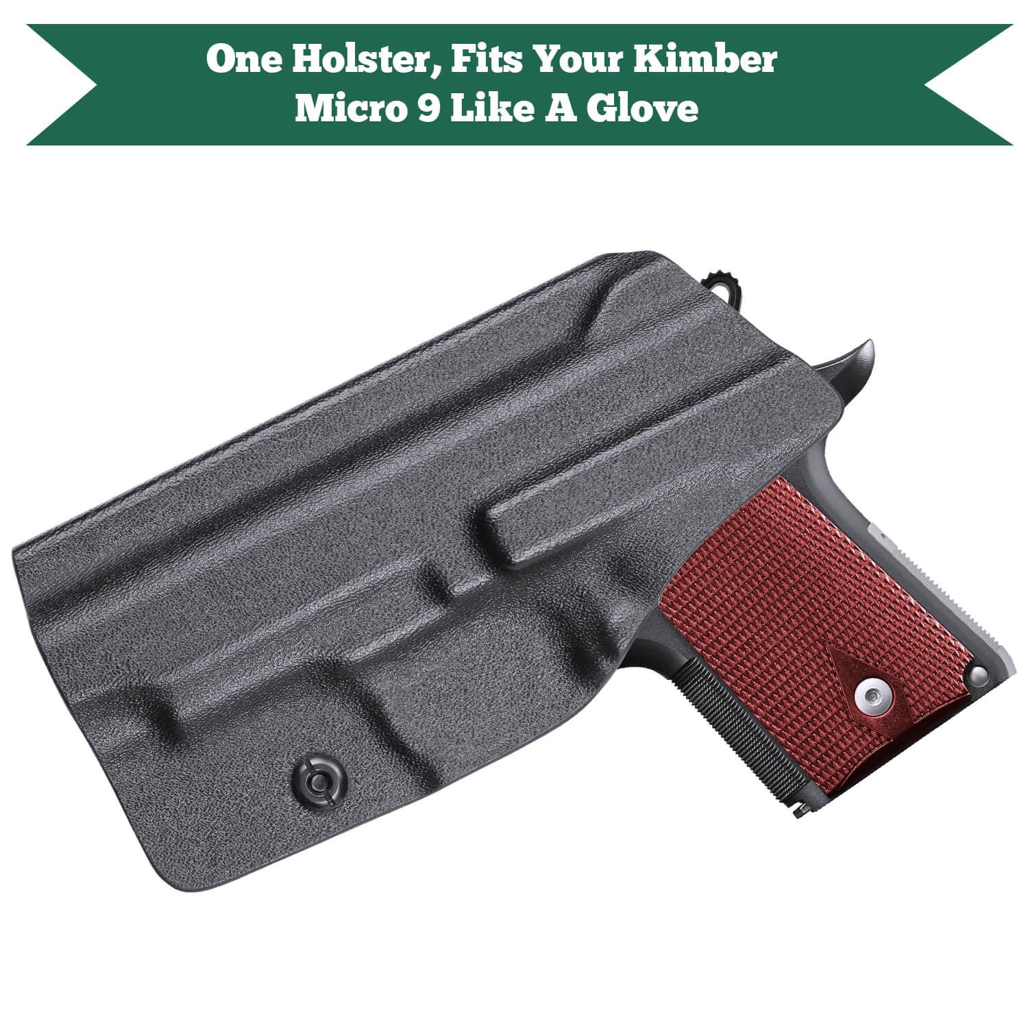 Kimber Micro 9 9mm Pistol Holster Kydex IWB Right/ Left Handed | WARRIORLAND WARRIORLAND
