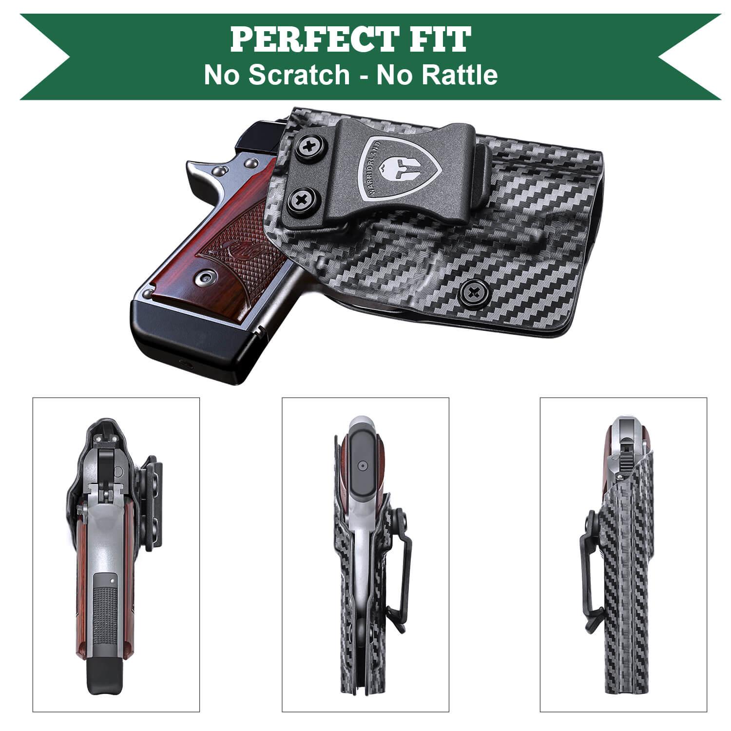 Carbon Fiber Kydex IWB Holster for Kimber Micro 9 9mm Pistol Concealed Carry | WARRIORLAND WARRIORLAND