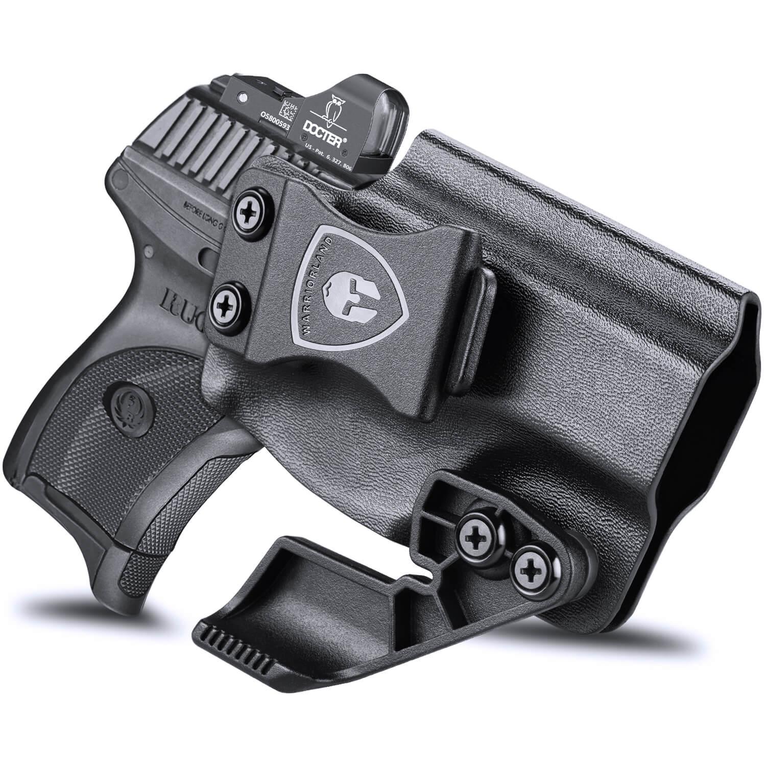 LC9 LC9S EC9S LC380 Ruger with Optics Cut Red Dot Inside Waistband Holster with Claw Trigger Guard Holsters for Fat Guys | WARRIORLAND WARRIORLAND