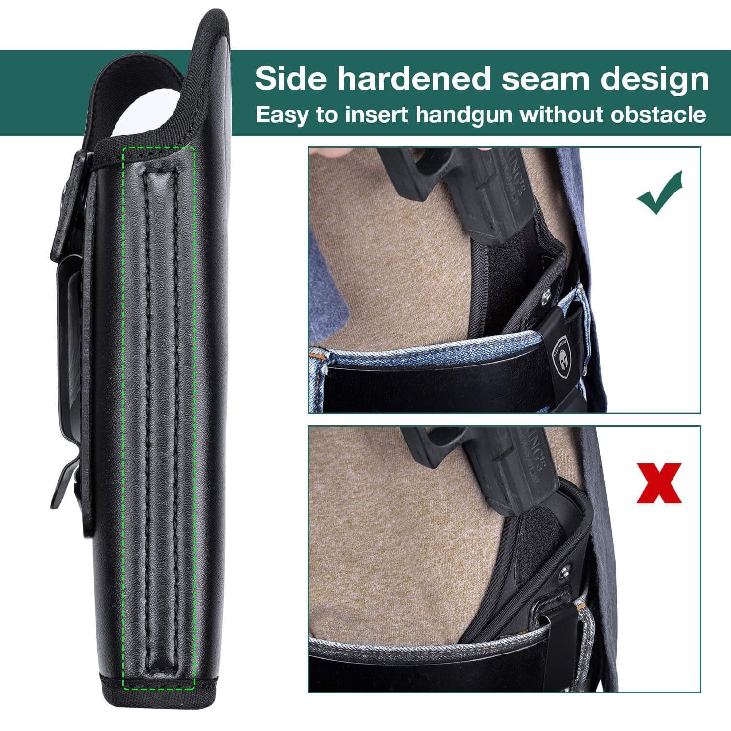 Universal IWB Leather Holster for Subcompact Pocket Size Pistols | WARRIORLAND WARRIORLAND
