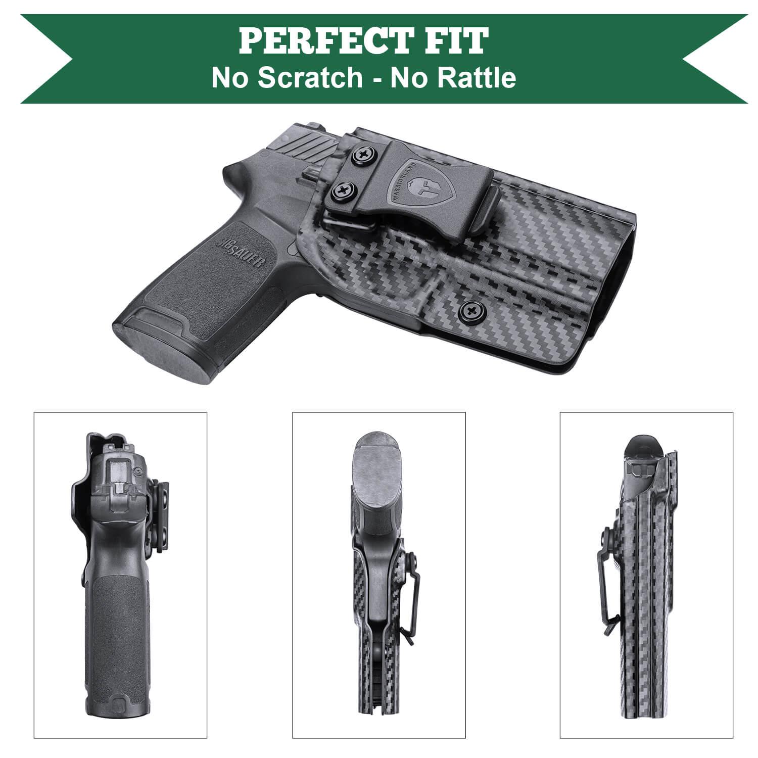 Carbon Fiber Kydex Holster Sig Sauer P320 Full Size Compact P320X Carry Pistol | WARRIORLAND WARRIORLAND