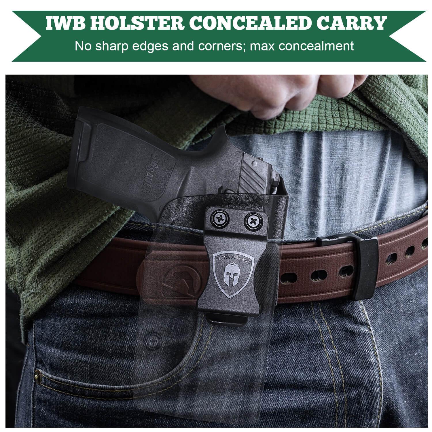 IWB Retention Concealed Carry Holster for Sig Sauer P320 Full Size Compact P320X Carry Pistol Right/ Left Handed | WARRIORLAND WARRIORLAND