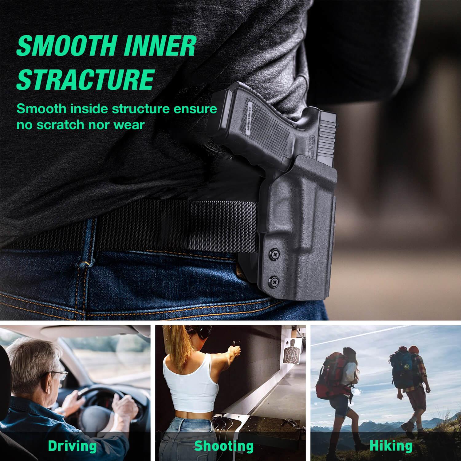 Open Carry OWB Paddle Holster Kydex for Sig Sauer P365 P365 XL P365 SAS P365X P365.380 ACP P365 ROSE.380 ACP Pistol with Red Dot Trigger Guard | WARRIORLAND WARRIORLAND