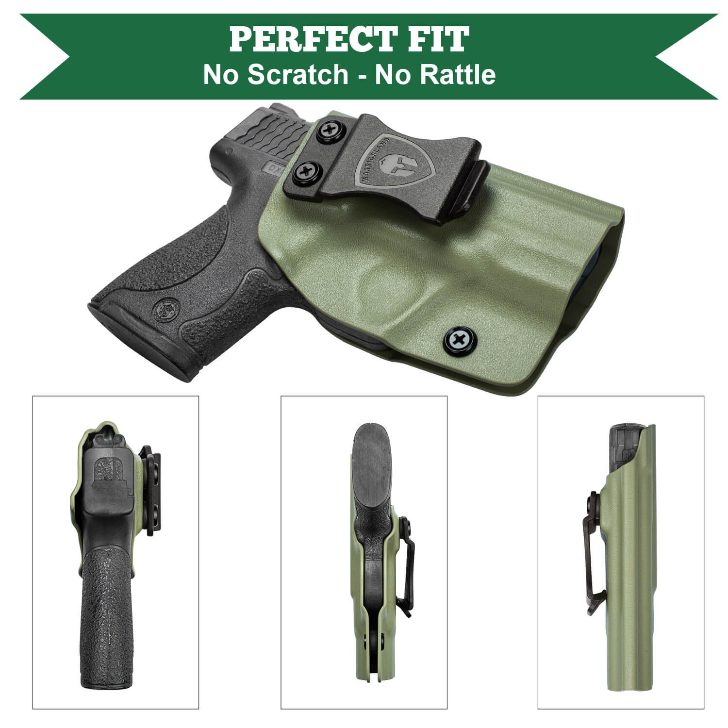Army Green Smith & Wesson Kydex IWB Holster M&P Shield Plus M2.0  M1.0  9mm/.40 Pistol | WARRIORLAND WARRIORLAND