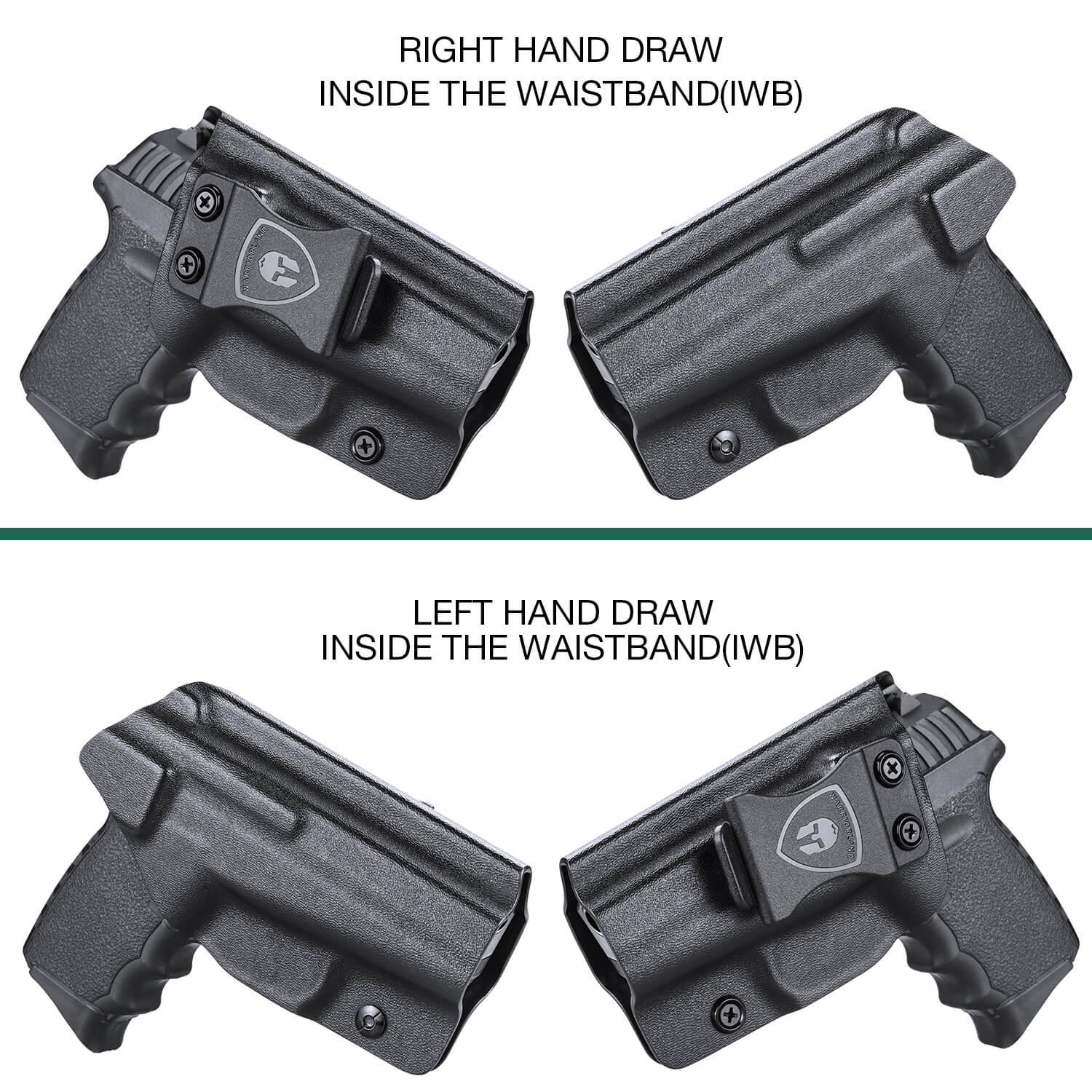 SCCY CPX 1 2 CPX-1 CPX-2 9mm No Rail Holster IWB Kydex Inside Waistband Holster Concealed Carry | WARRIORLAND WARRIORLAND