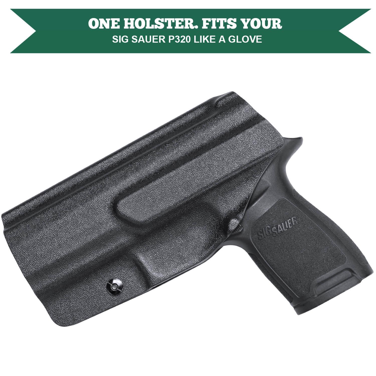 IWB Retention Concealed Carry Holster for Sig Sauer P320 Full Size Compact P320X Carry Pistol Right/ Left Handed | WARRIORLAND WARRIORLAND