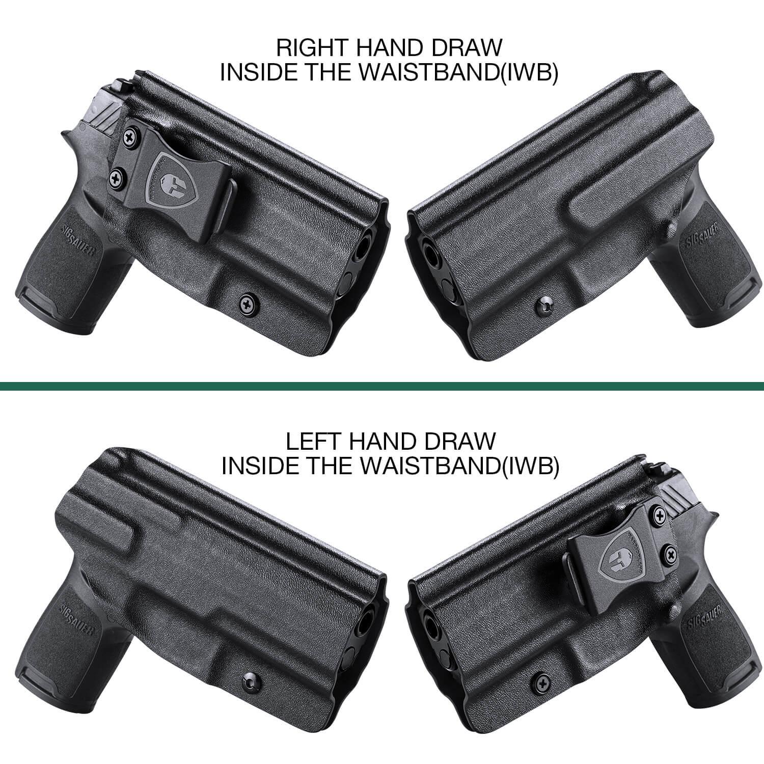 IWB Retention Concealed Carry Holster for Sig Sauer P320 Full Size Compact P320X Carry Pistol Right/ Left Handed | WARRIORLAND WARRIORLAND